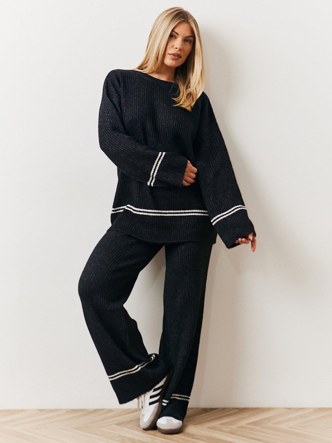 in-the-style-fits-contrast-piping-co-ord-knit-jumper-blackback