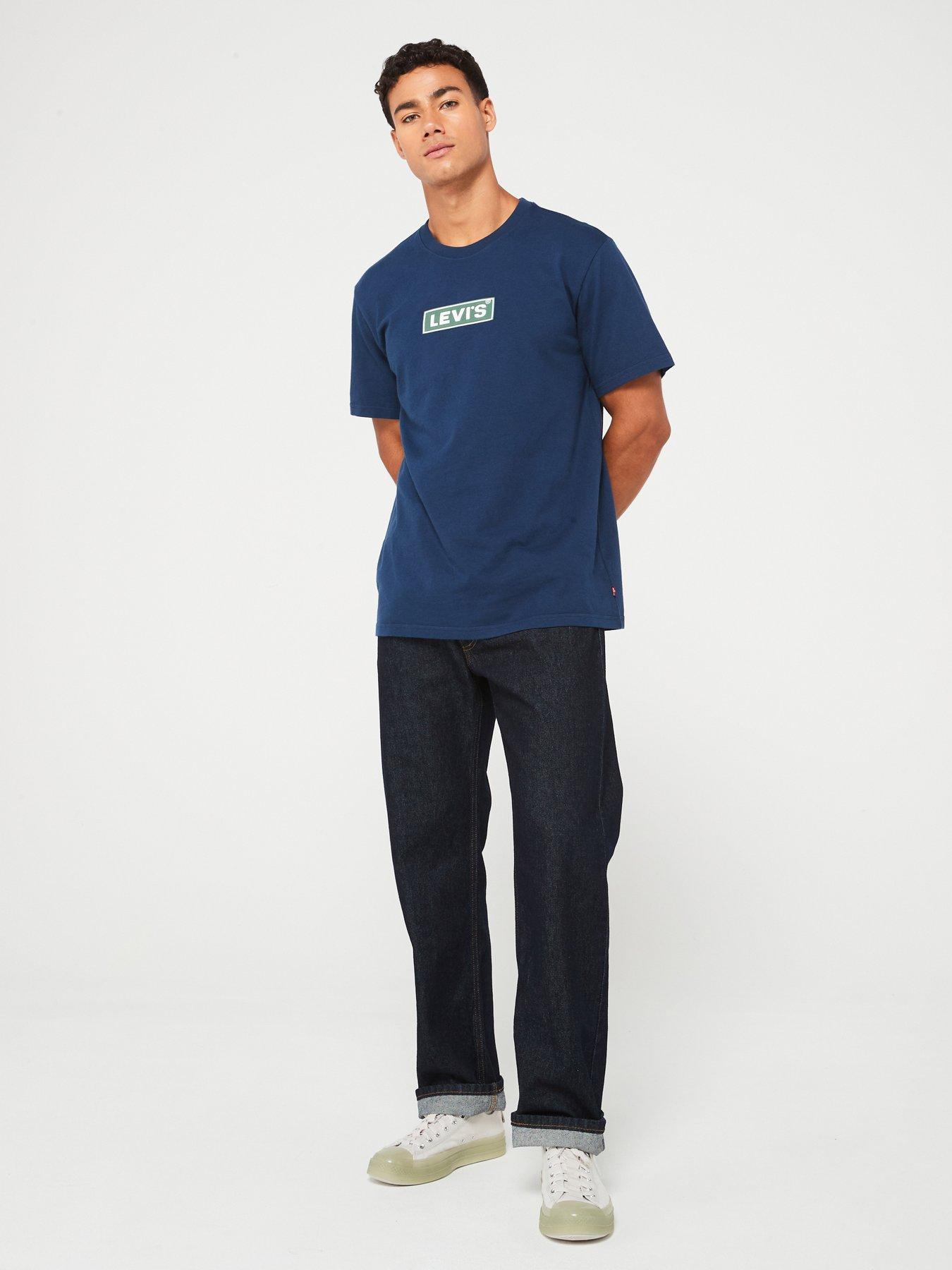 Levi's 555 '96 Relaxed Straight Fit Jeans - Good As New Rinse - Dark Blue