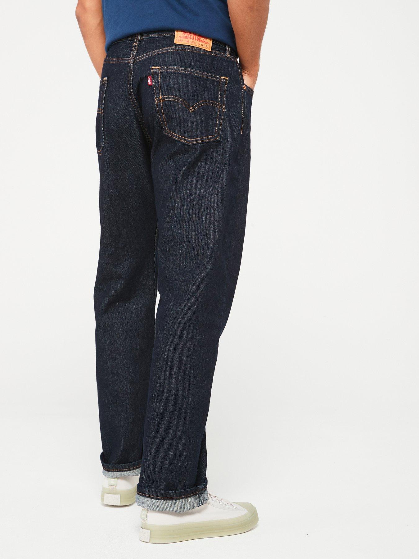 Levi's 555 '96 Relaxed Straight Fit Jeans Good As New Rinse
