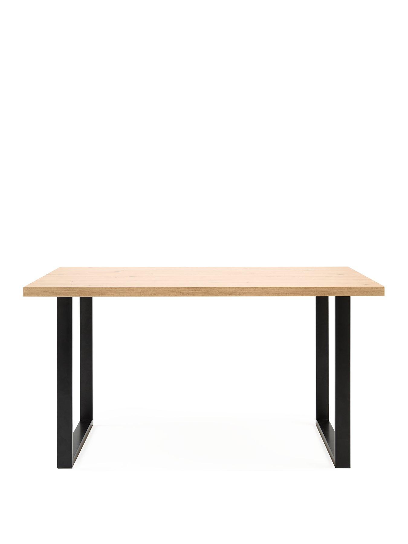 the-very-collection-burton-140-cm-dining-table-oakblacknbsp--fscreg-certifiedstillFront