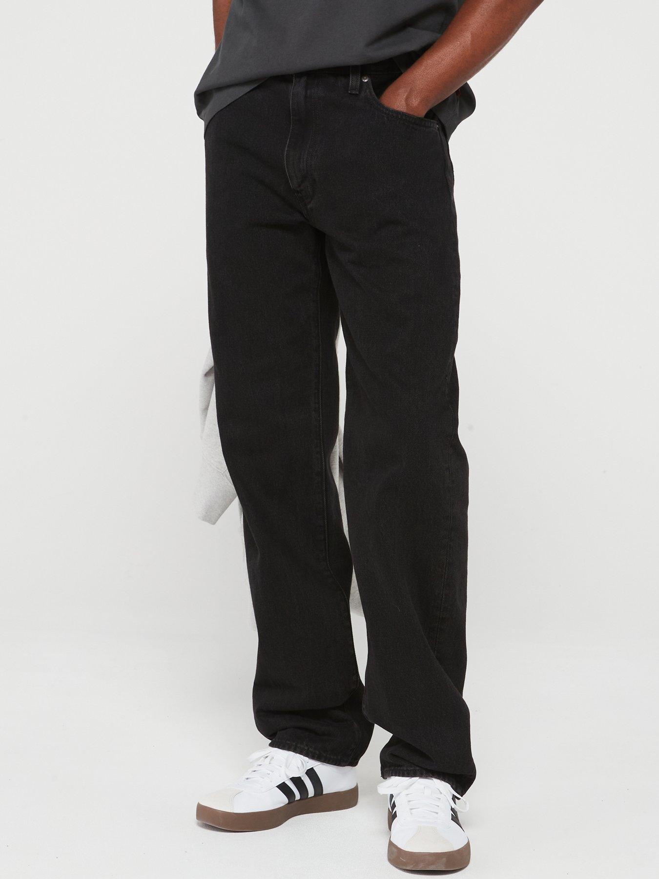 Levi's Levi's 555 Relaxed Straight Fit Jeans - Welcome To The Rodeo - Black