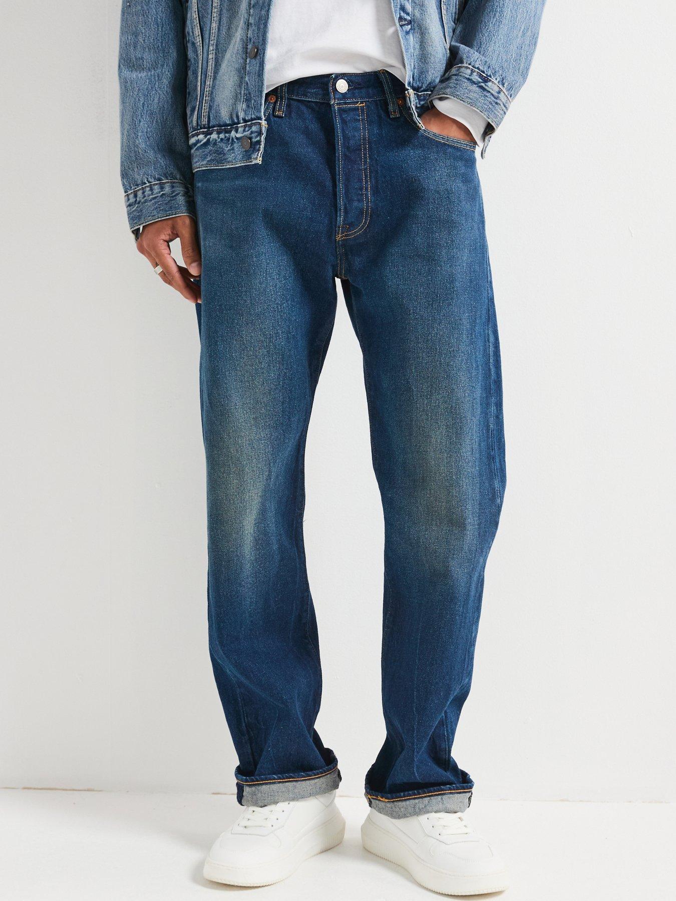 undefined Levi's 501 Original Straight Fit Jeans - It'S Time To Go Stretch - Dark Blue