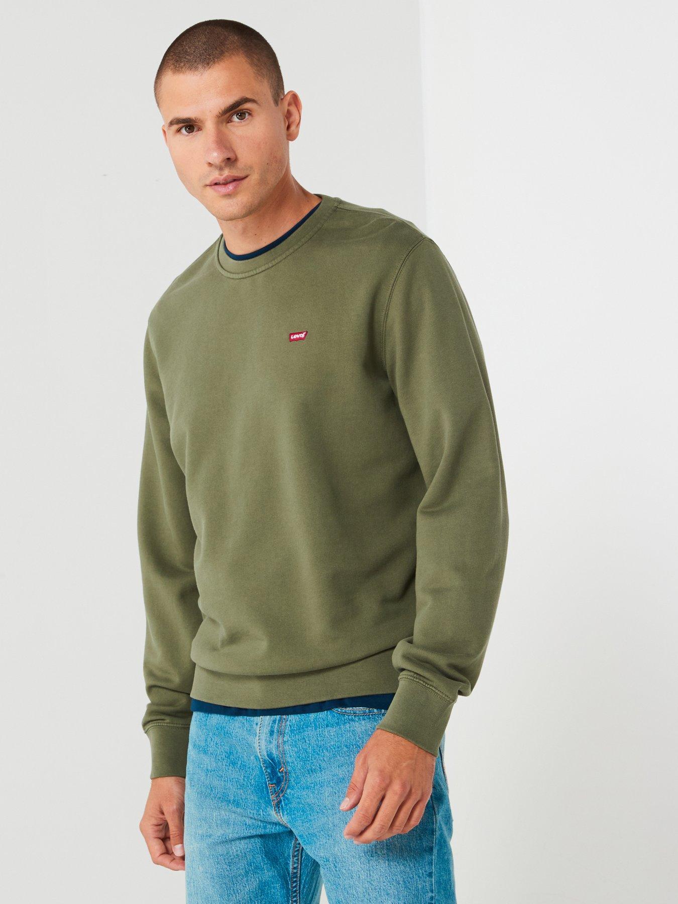 levis-levis-original-housemark-crew-neck-sweat-top-khaki