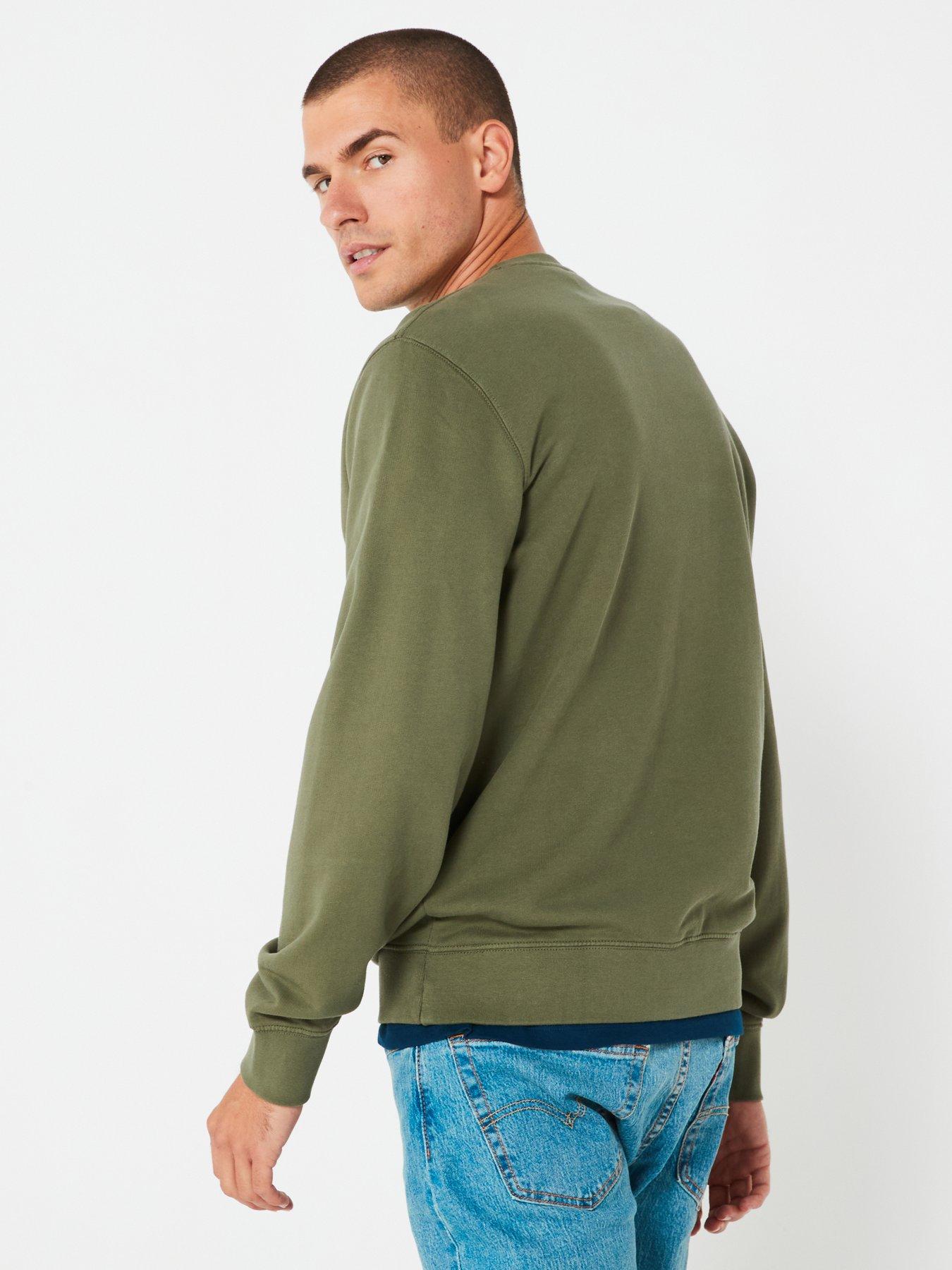 levis-levis-original-housemark-crew-neck-sweat-top-khakistillFront