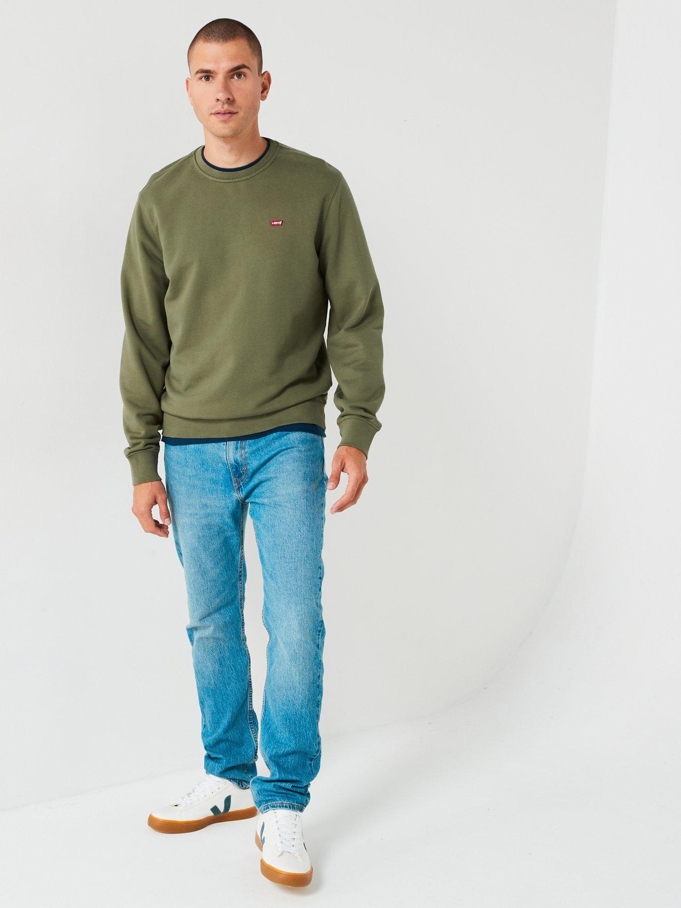 levis-levis-original-housemark-crew-neck-sweat-top-khakiback