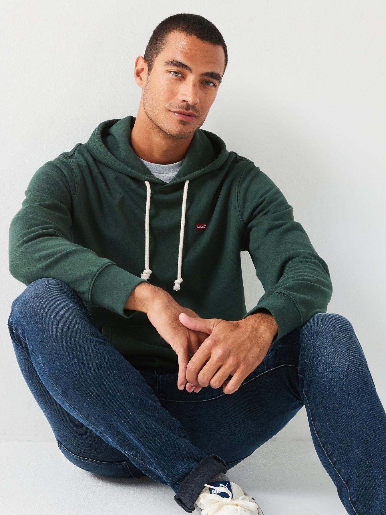 levis-original-housemark-hoodie-dark-greendetail