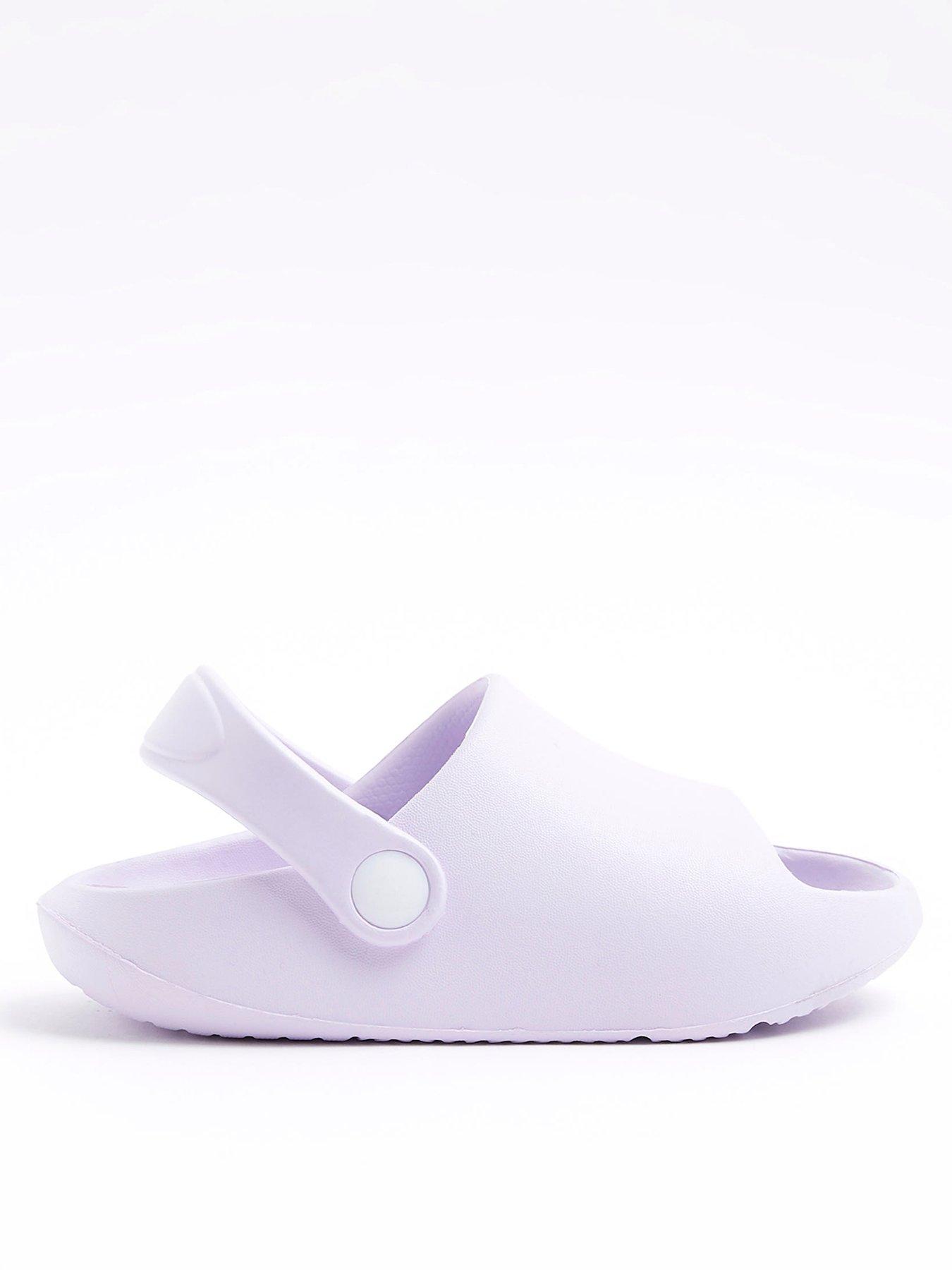 river-island-mini-mini-girls-moulded-sliders-purple