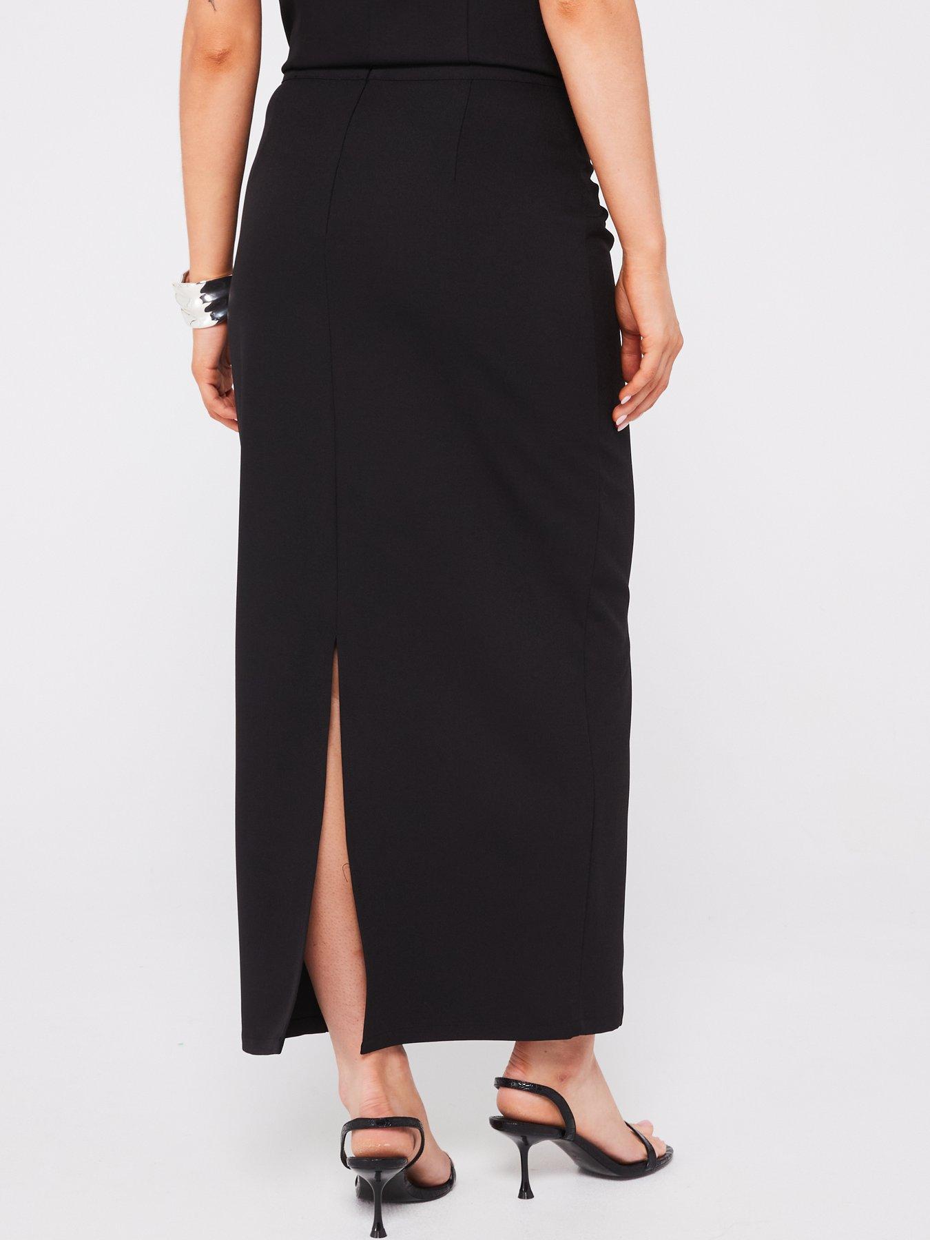 in-the-style-split-midi-skirt-blackstillFront