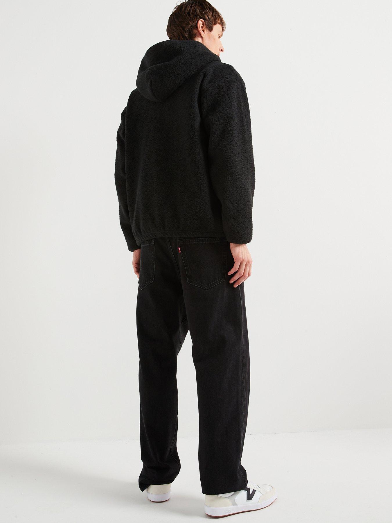 levis-sherpa-pullover-hoodie-blackstillFront