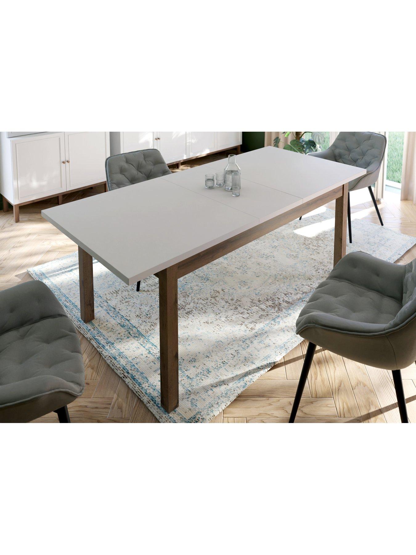 Image 4 of 7 of The Very Collection Penkridge 160 - 207 cm&nbsp;Extending Dining Table - Grey/Oak