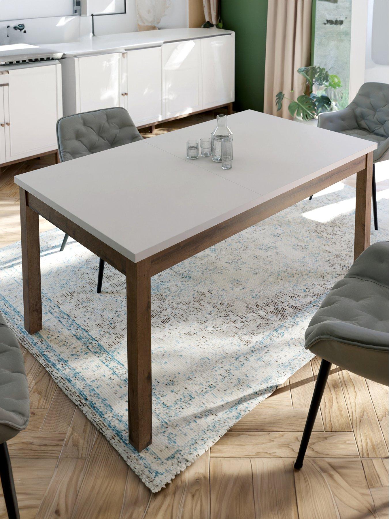 Image 7 of 7 of The Very Collection Penkridge 160 - 207 cm&nbsp;Extending Dining Table - Grey/Oak