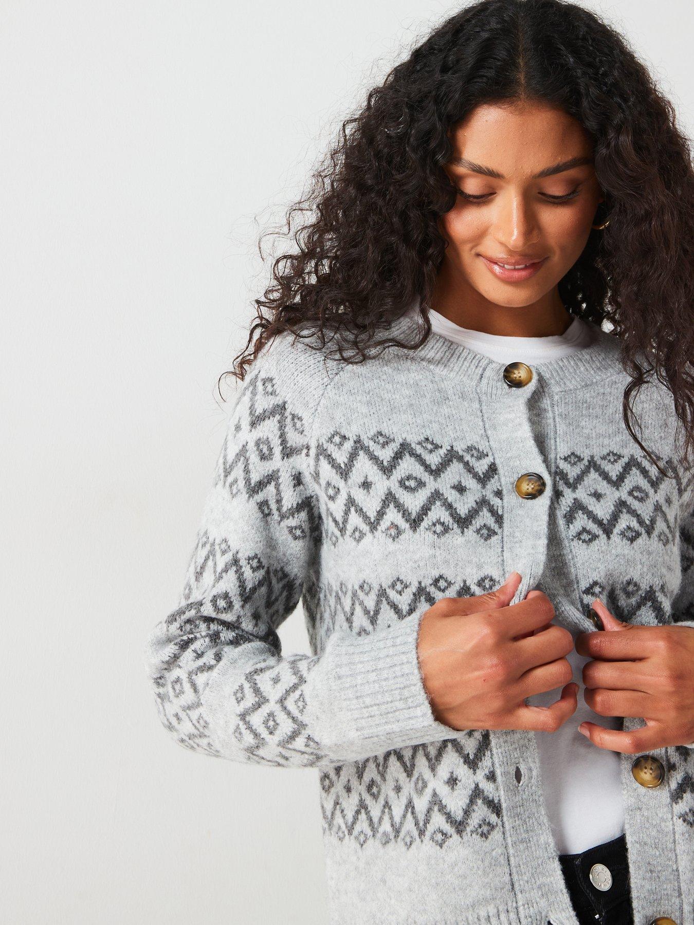 v-by-very-crew-neck-fairisle-cardigan-greydetail