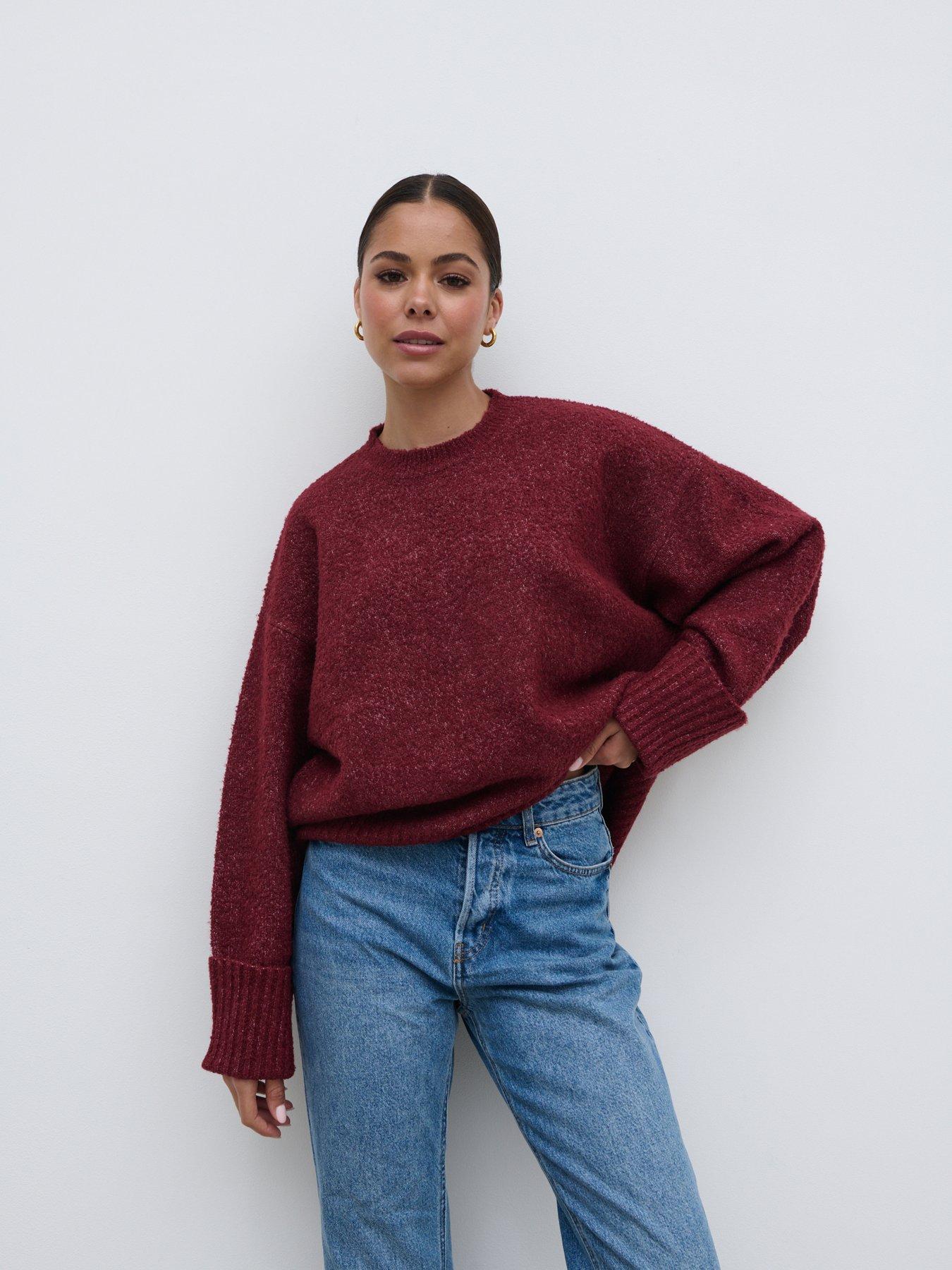 pretty-lavish-camille-borg-oversized-jumper-red