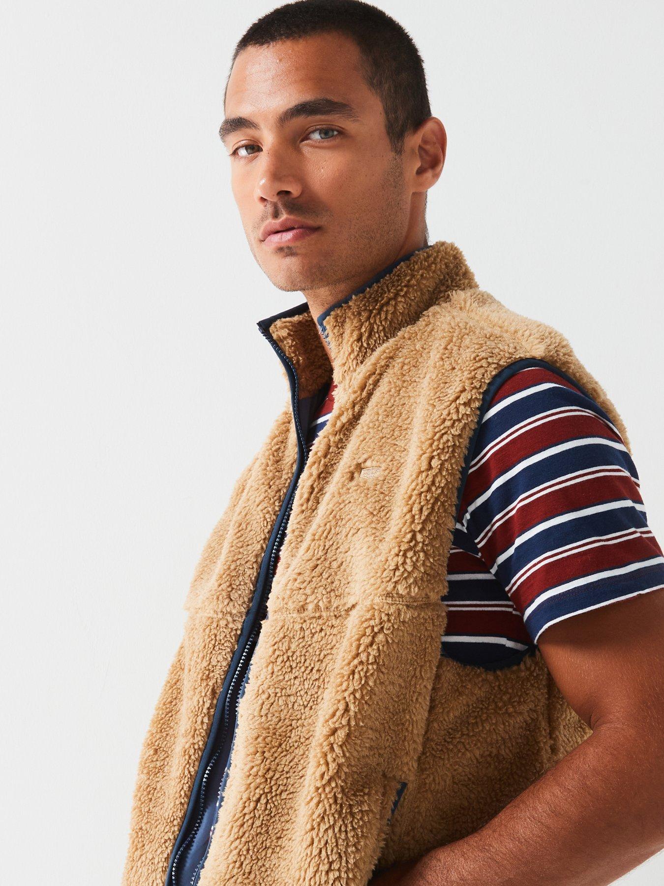 levis-summit-sherpa-gilet-browndetail