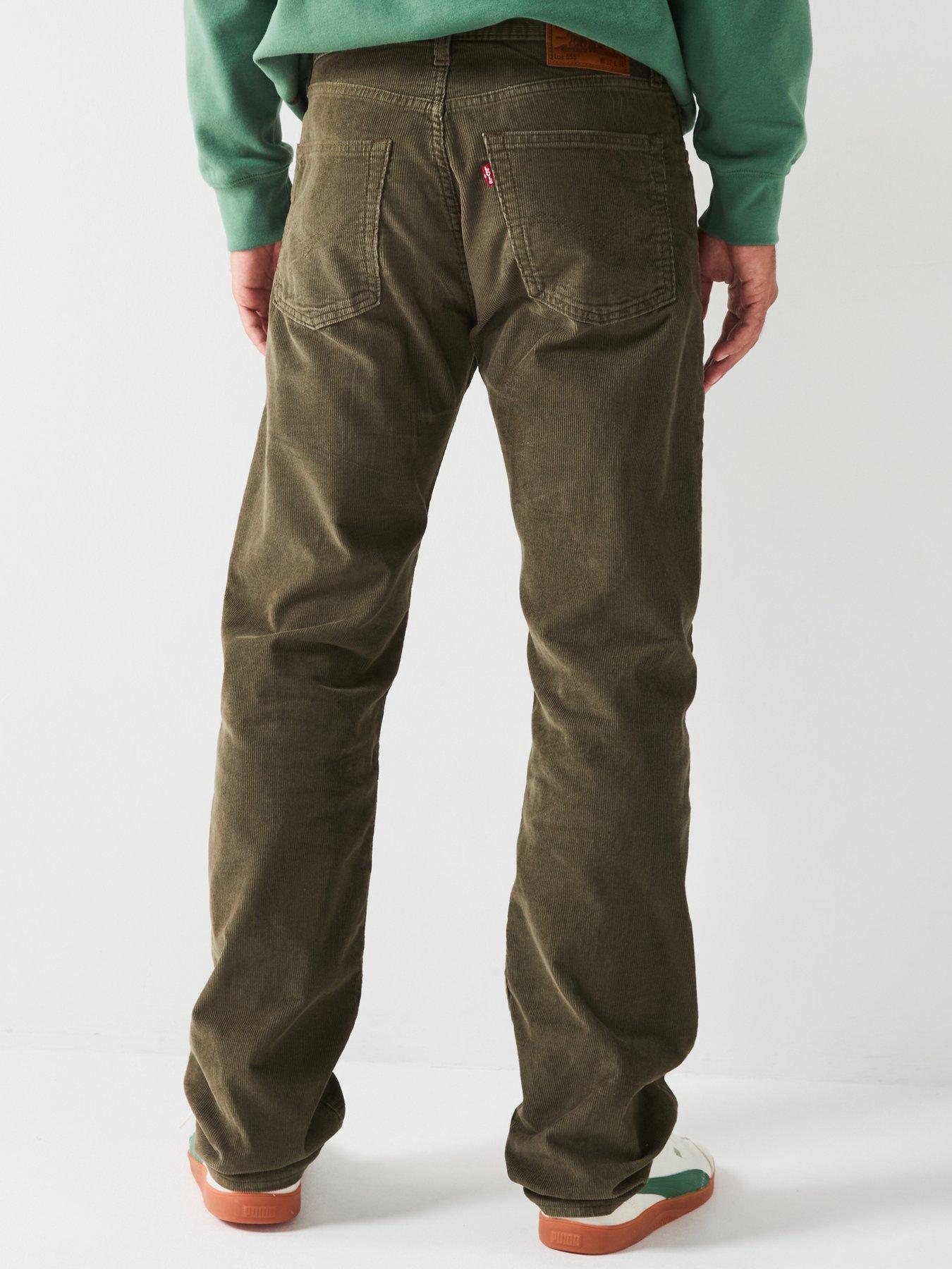 levis-levis-555-relaxed-straight-fit-trousers-dark-greenstillFront