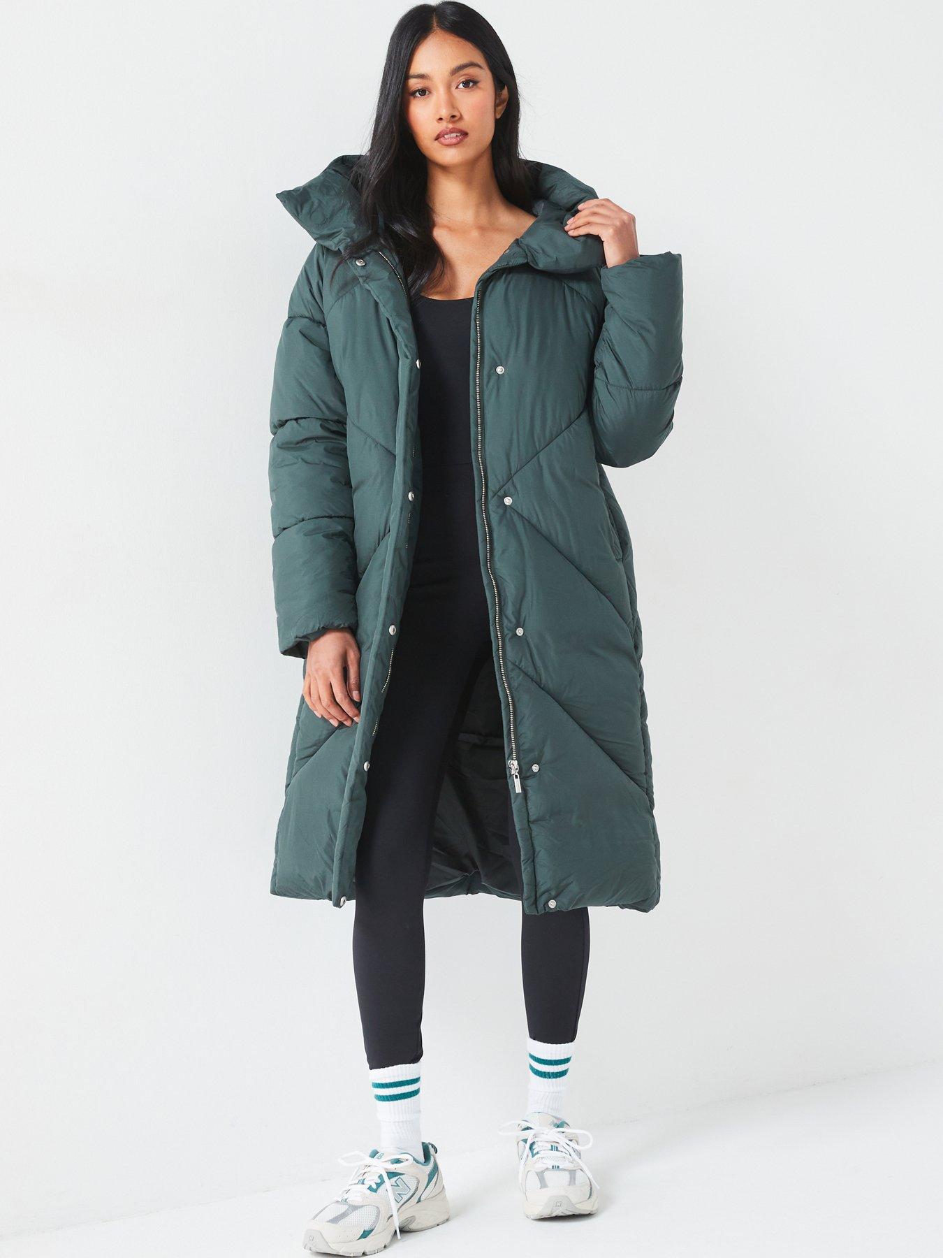 Green duvet coat deals