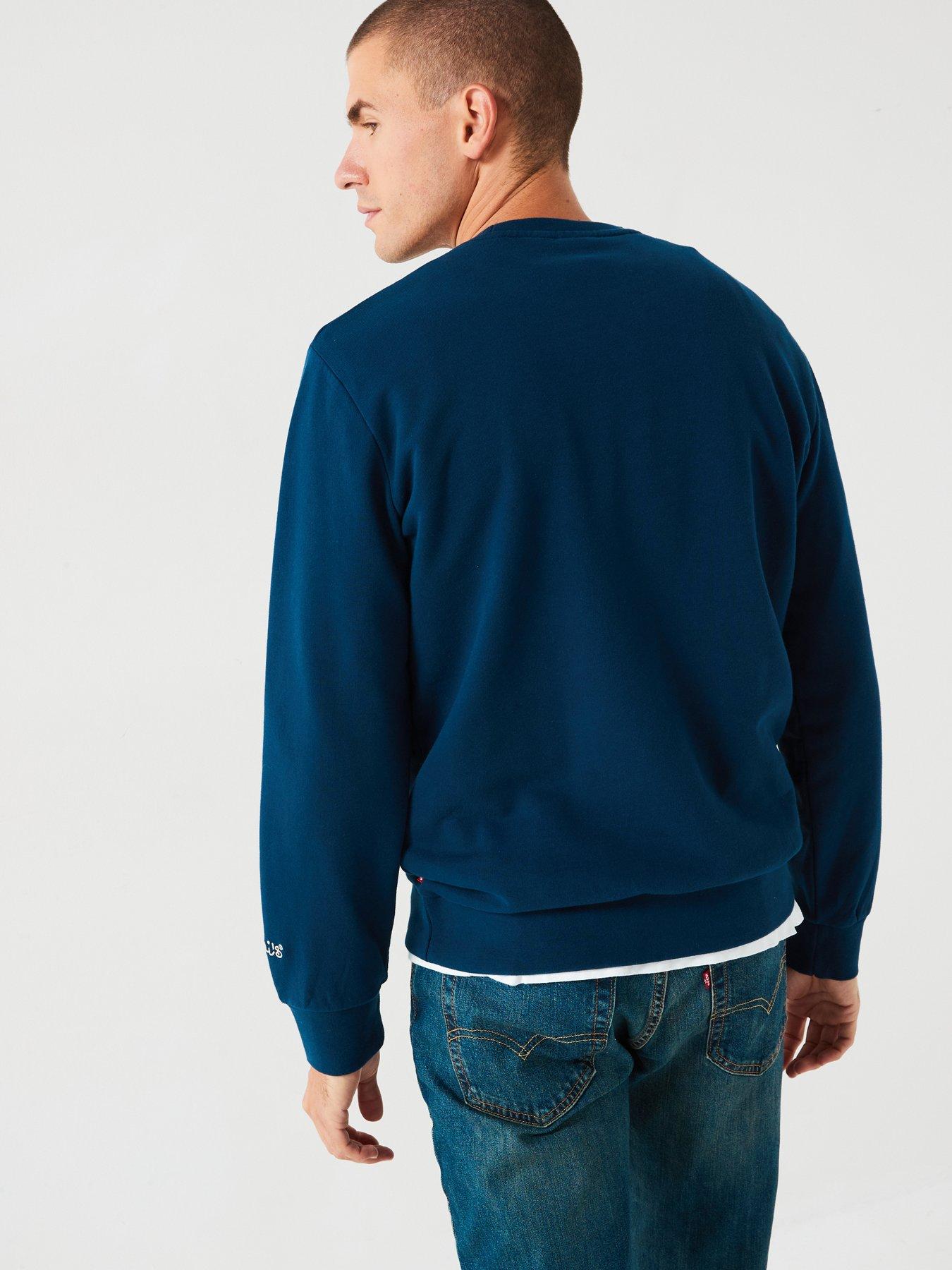 levis-standard-graphic-print-crew-neck-sweat-top-navystillFront