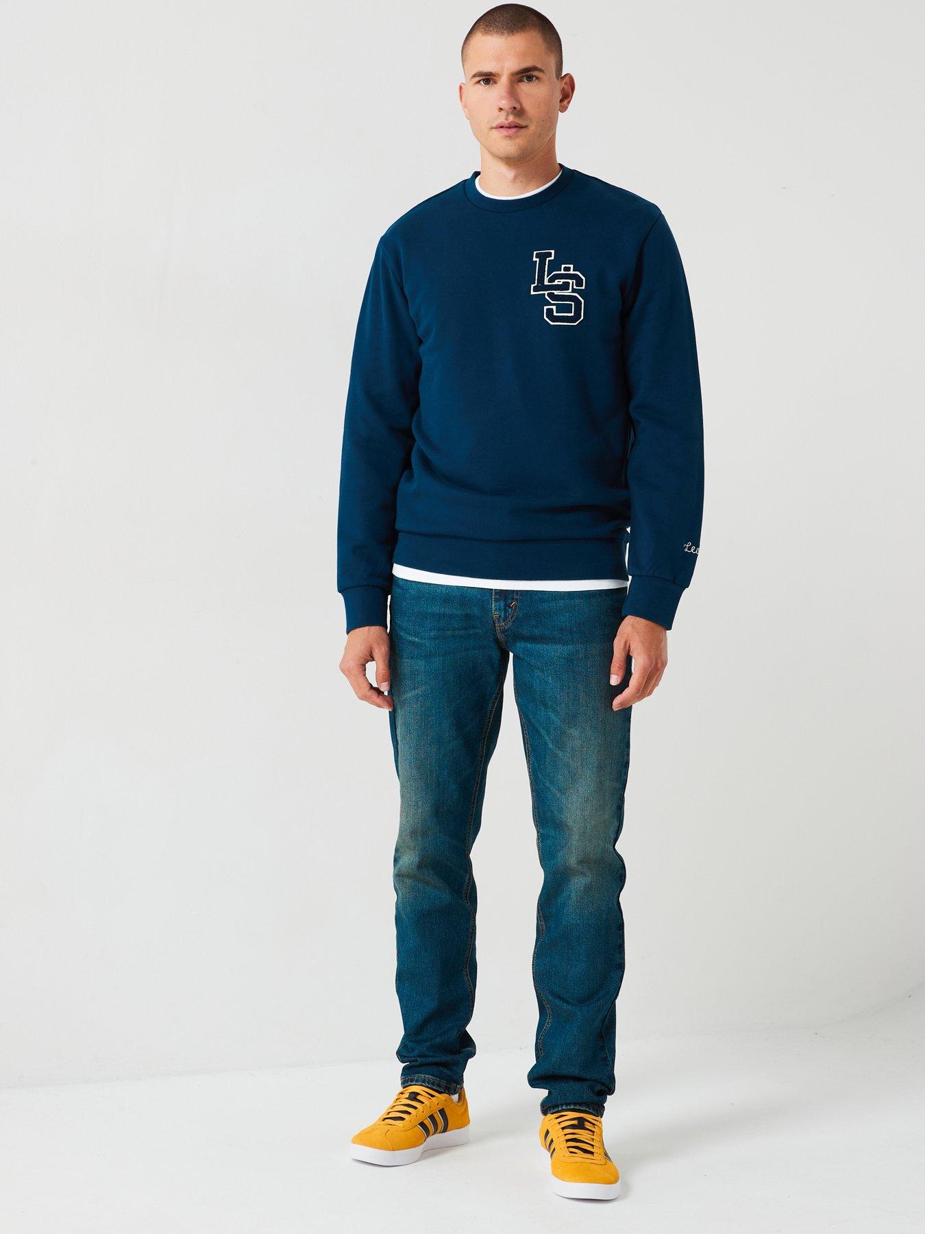 levis-standard-graphic-print-crew-neck-sweat-top-navyback