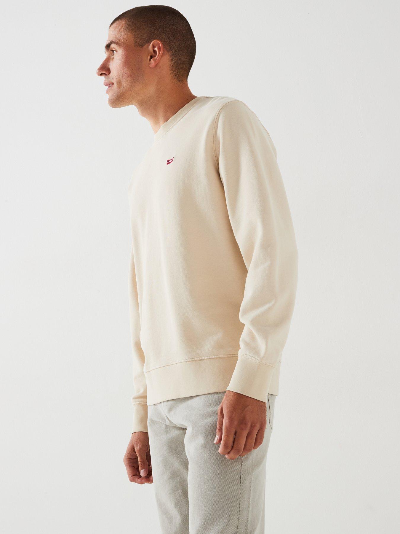 Image 4 of 5 of Levi's Levis Original Housemark Crew Neck Sweat Top - Cream