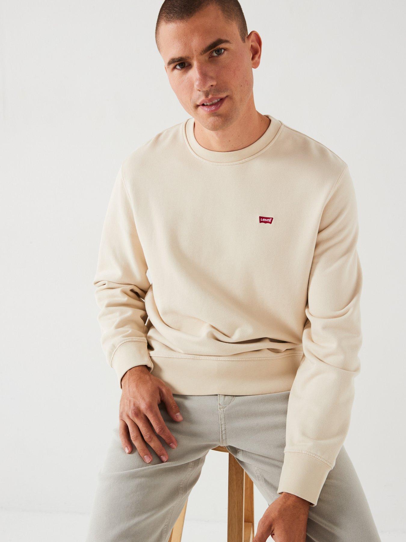 Image 5 of 5 of Levi's Levis Original Housemark Crew Neck Sweat Top - Cream