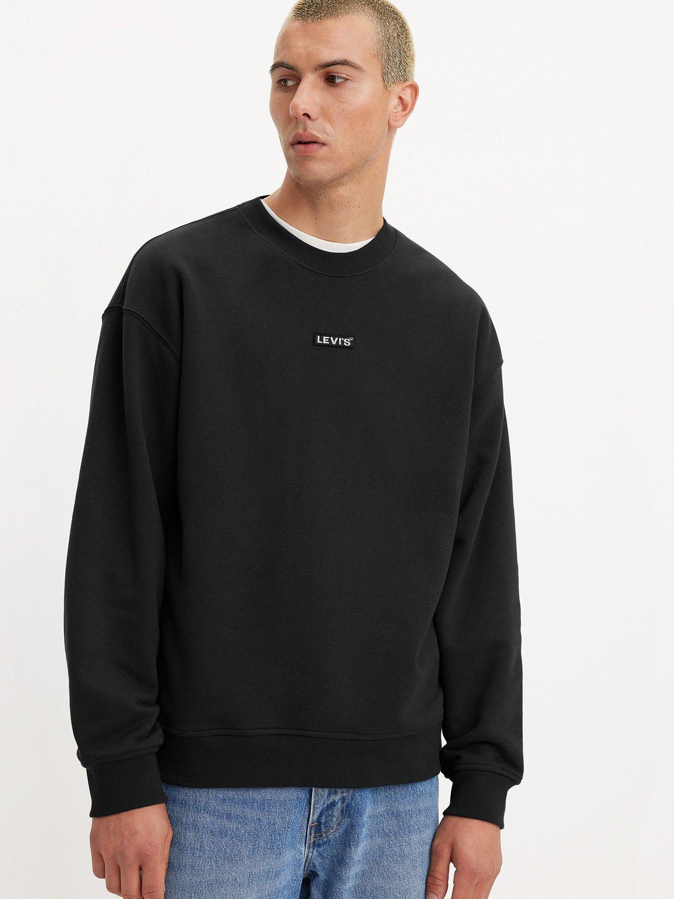 levis-relaxed-small-tab-crew-neck-sweat-top-blackstillFront