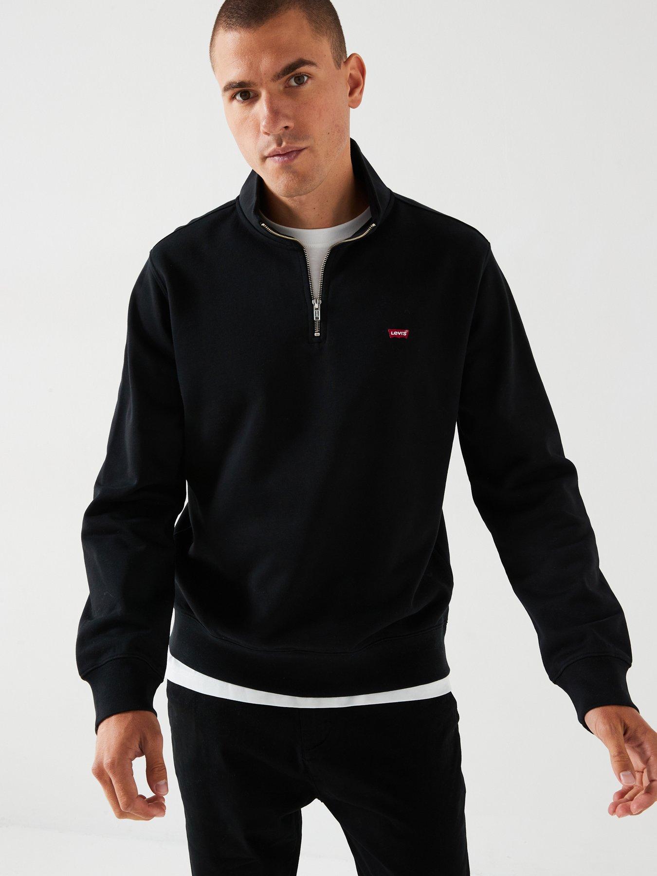 Levi's Levi's Original Housemark 1/4 Zip Sweat Top - Black