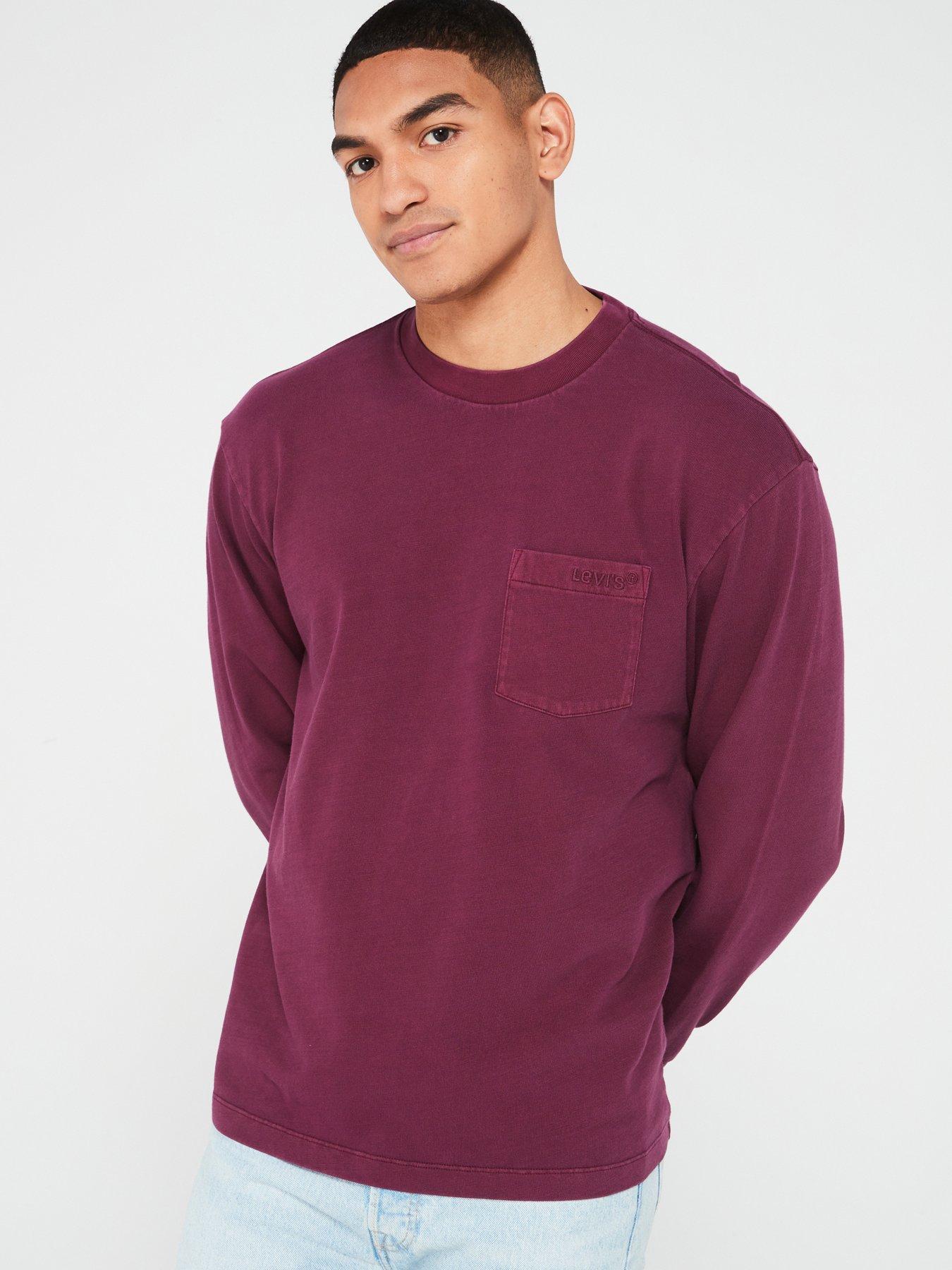 levis-long-sleeve-authentic-pocket-t-shirt-purple