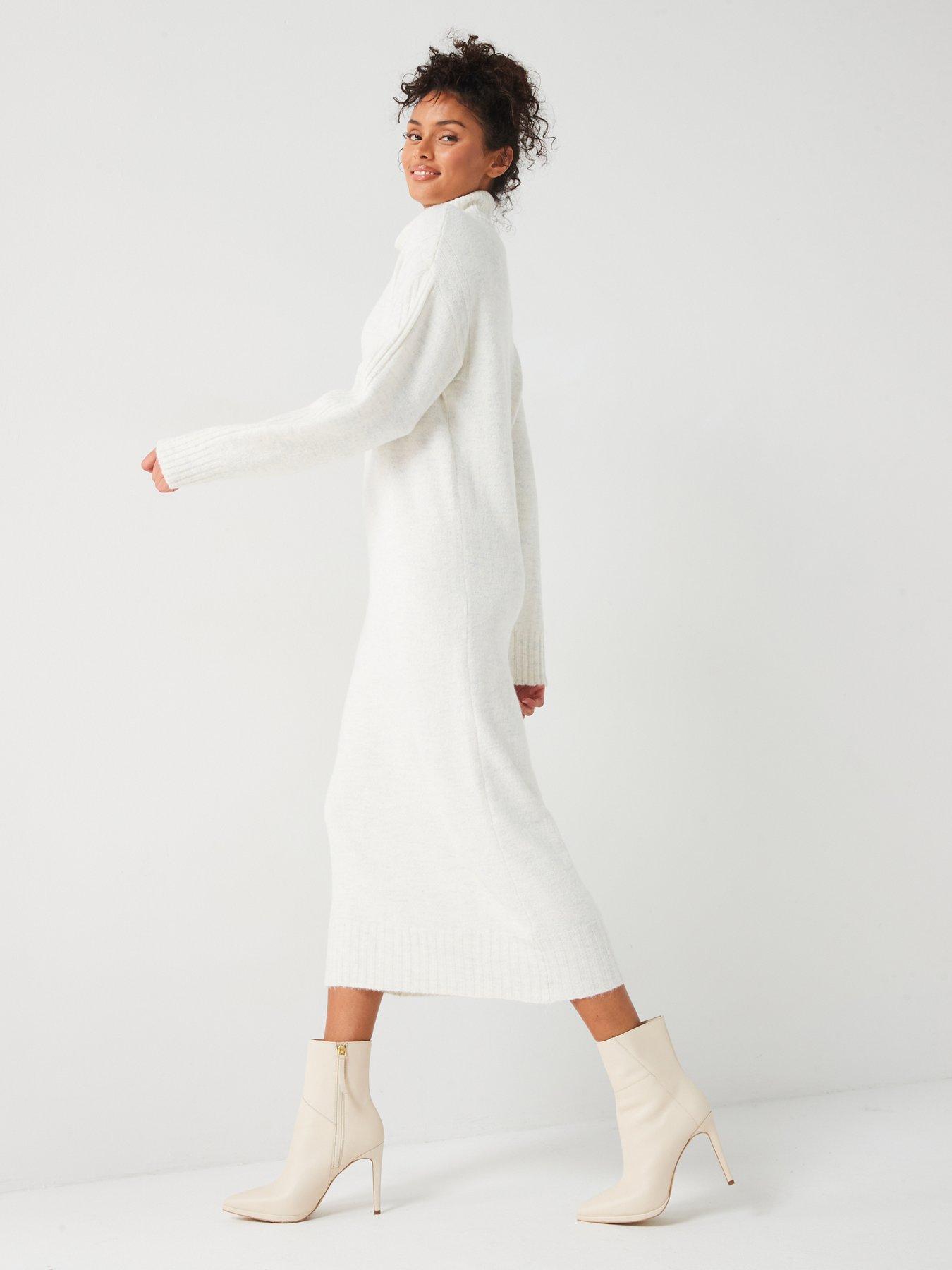 v-by-very-roll-neck-long-sleeve-knitted-midaxi-dress-creamback