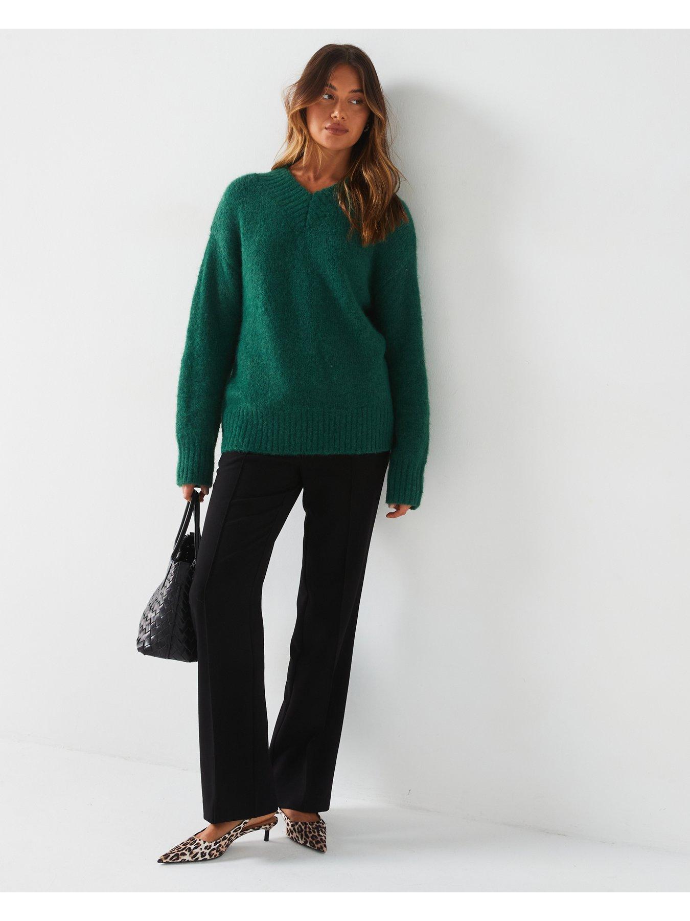 v-by-very-v-neck-brushed-yarn-jumper-with-wool-greenoutfit