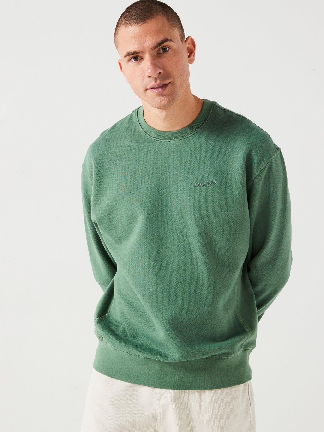 levis-levis-authentic-relaxed-fit-crew-neck-sweat-top-green