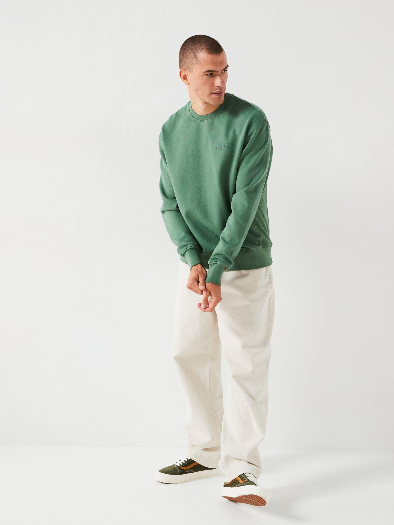 levis-levis-authentic-relaxed-fit-crew-neck-sweat-top-greenback