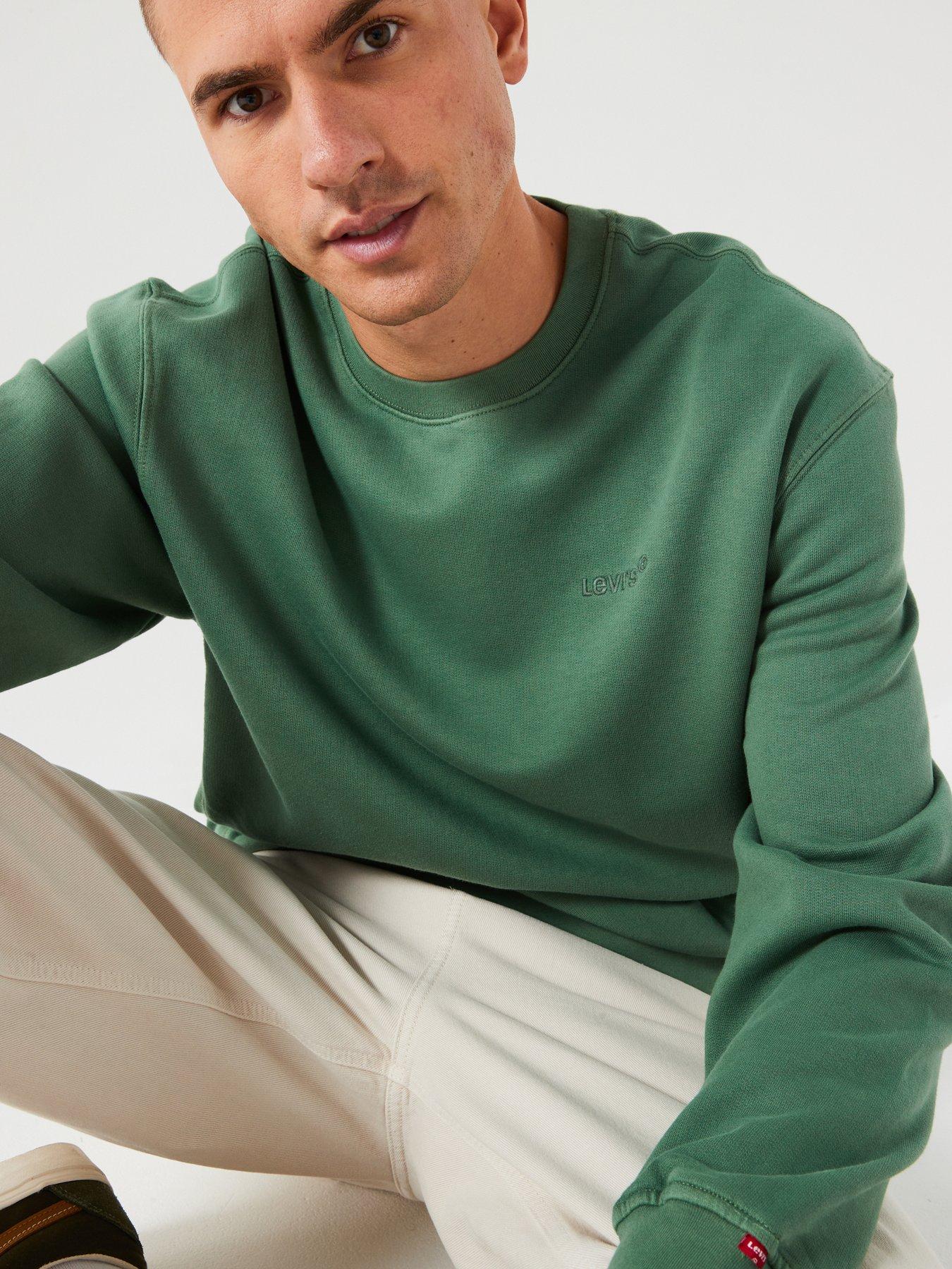 levis-levis-authentic-relaxed-fit-crew-neck-sweat-top-greendetail