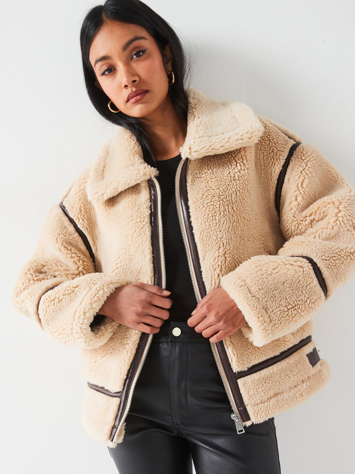 v-by-very-faux-fur-aviator-jacket-with-contrast-trims-light-browndetail