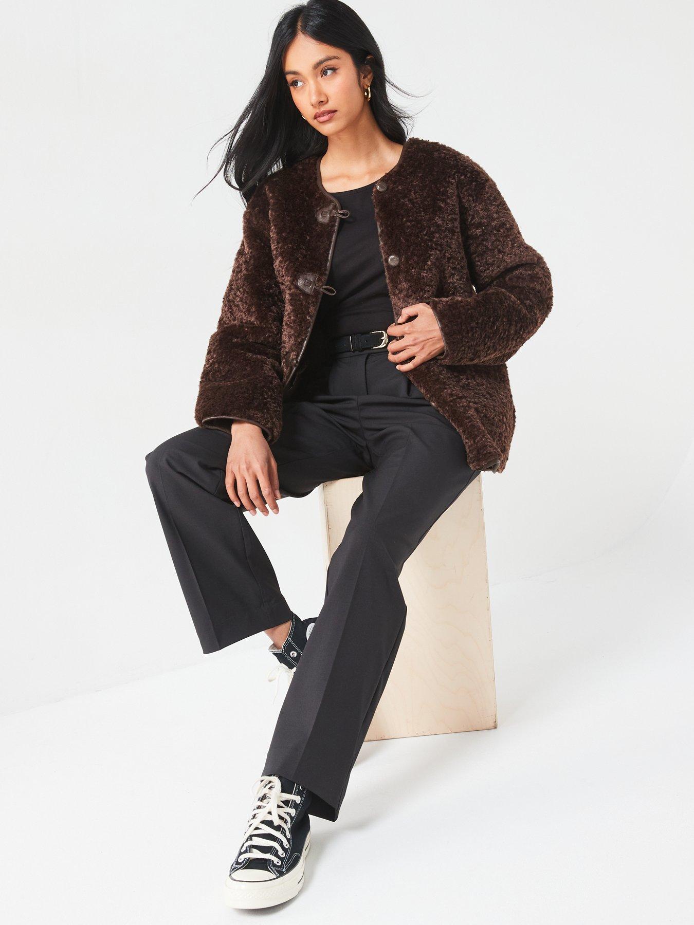 v-by-very-textured-collarless-jacket-dark-brownback