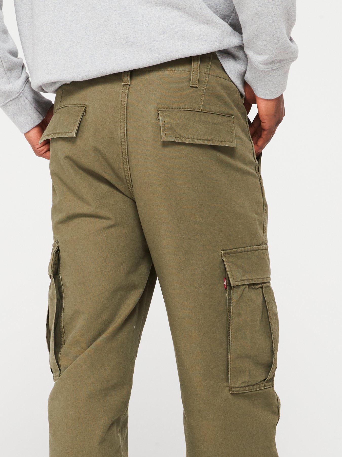 levis-levis-xx-straight-fit-cargo-trousers-dark-greenoutfit