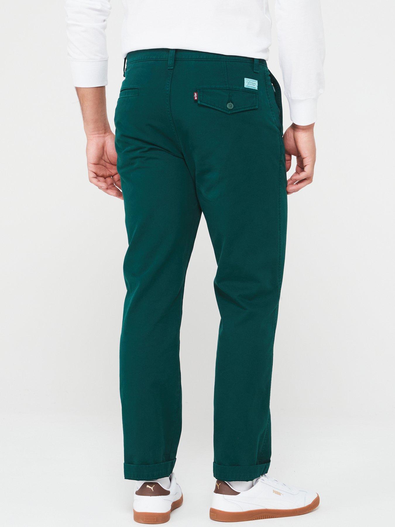 levis-levis-xx-authentic-straight-chino-trousers-dark-greenstillFront