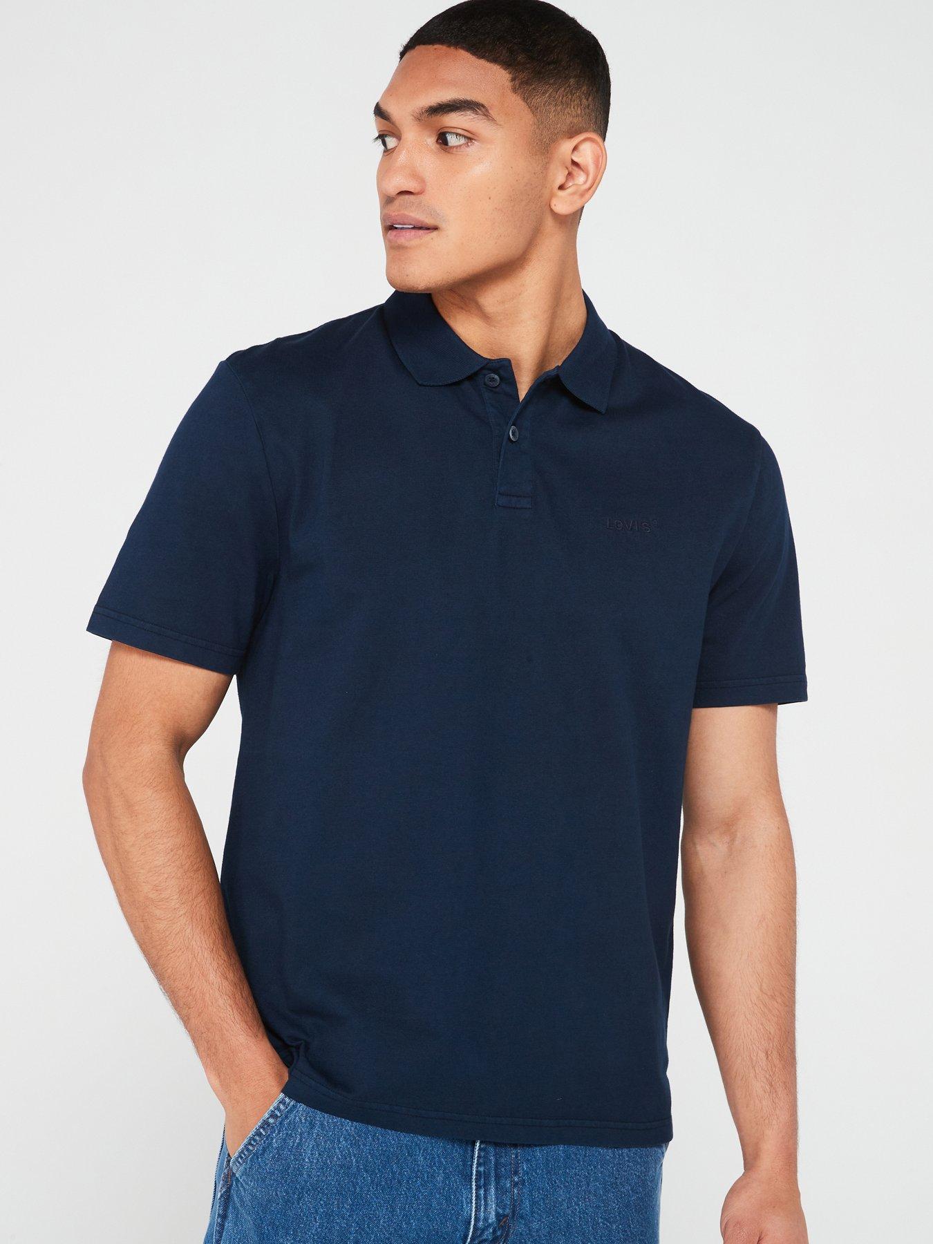 Image 1 of 5 of Levi's Authentic Relaxed Fit Polo Shirt - Navy