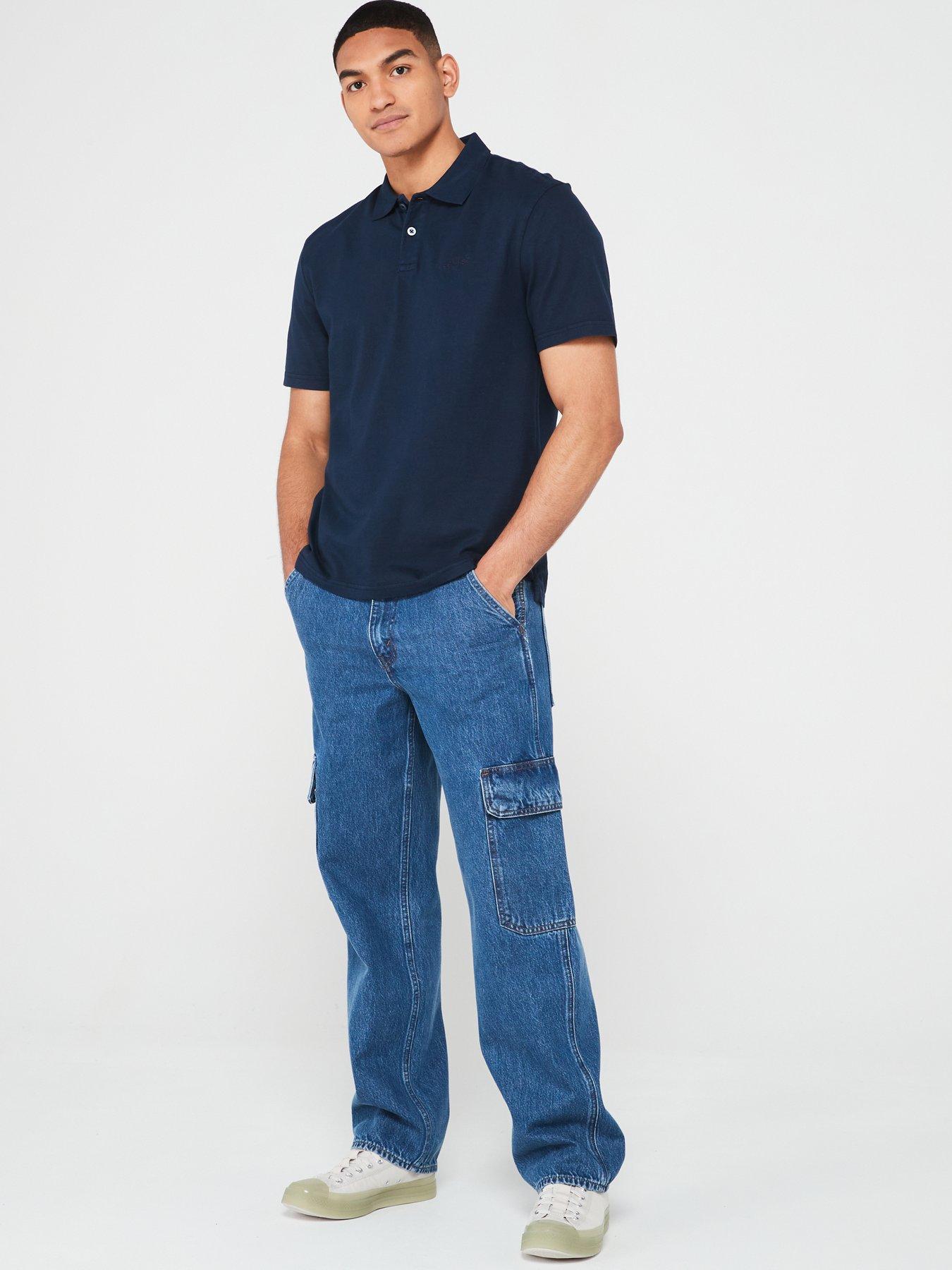 Image 3 of 5 of Levi's Authentic Relaxed Fit Polo Shirt - Navy