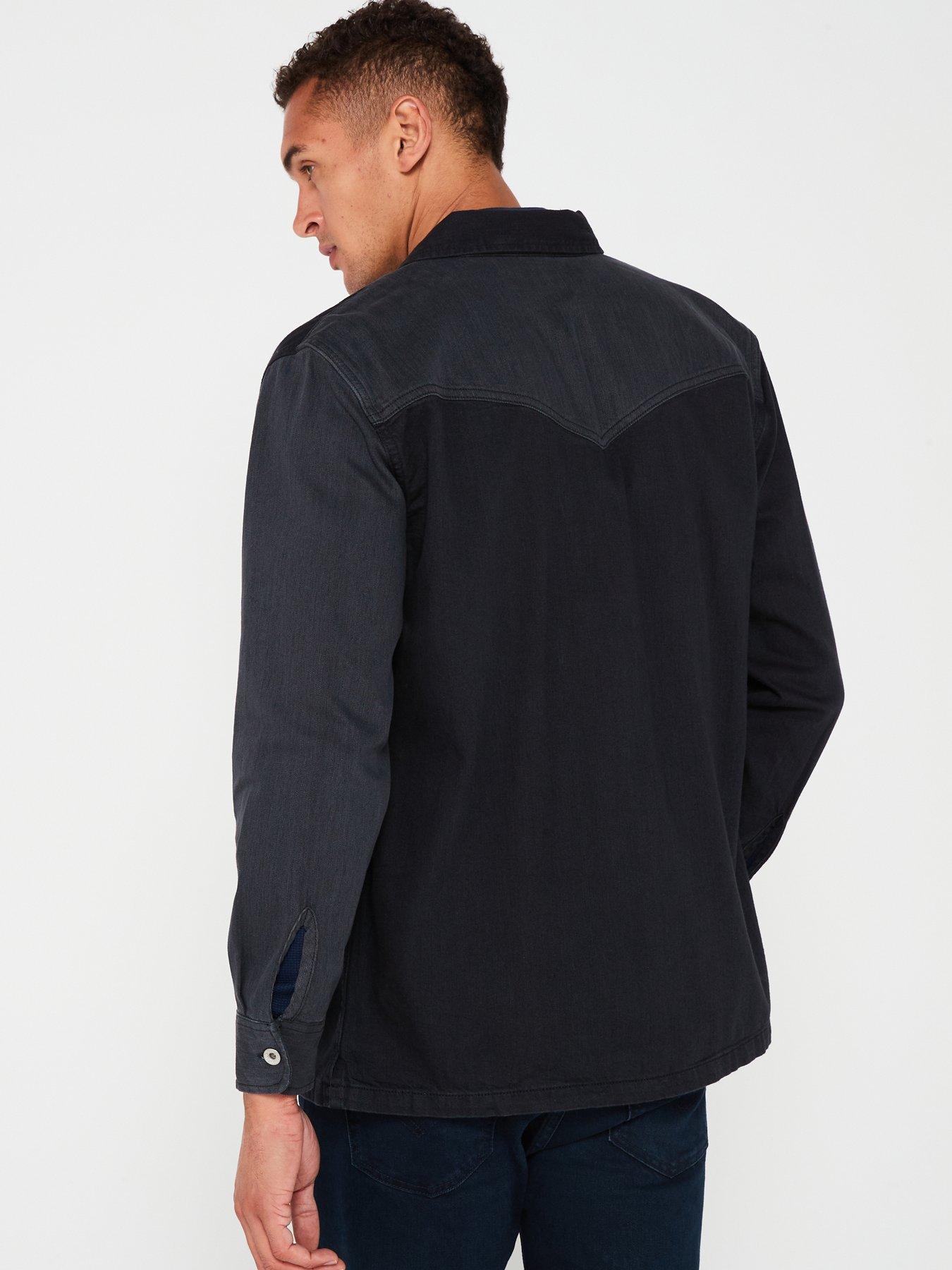 levis-utility-shacket-blackstillFront