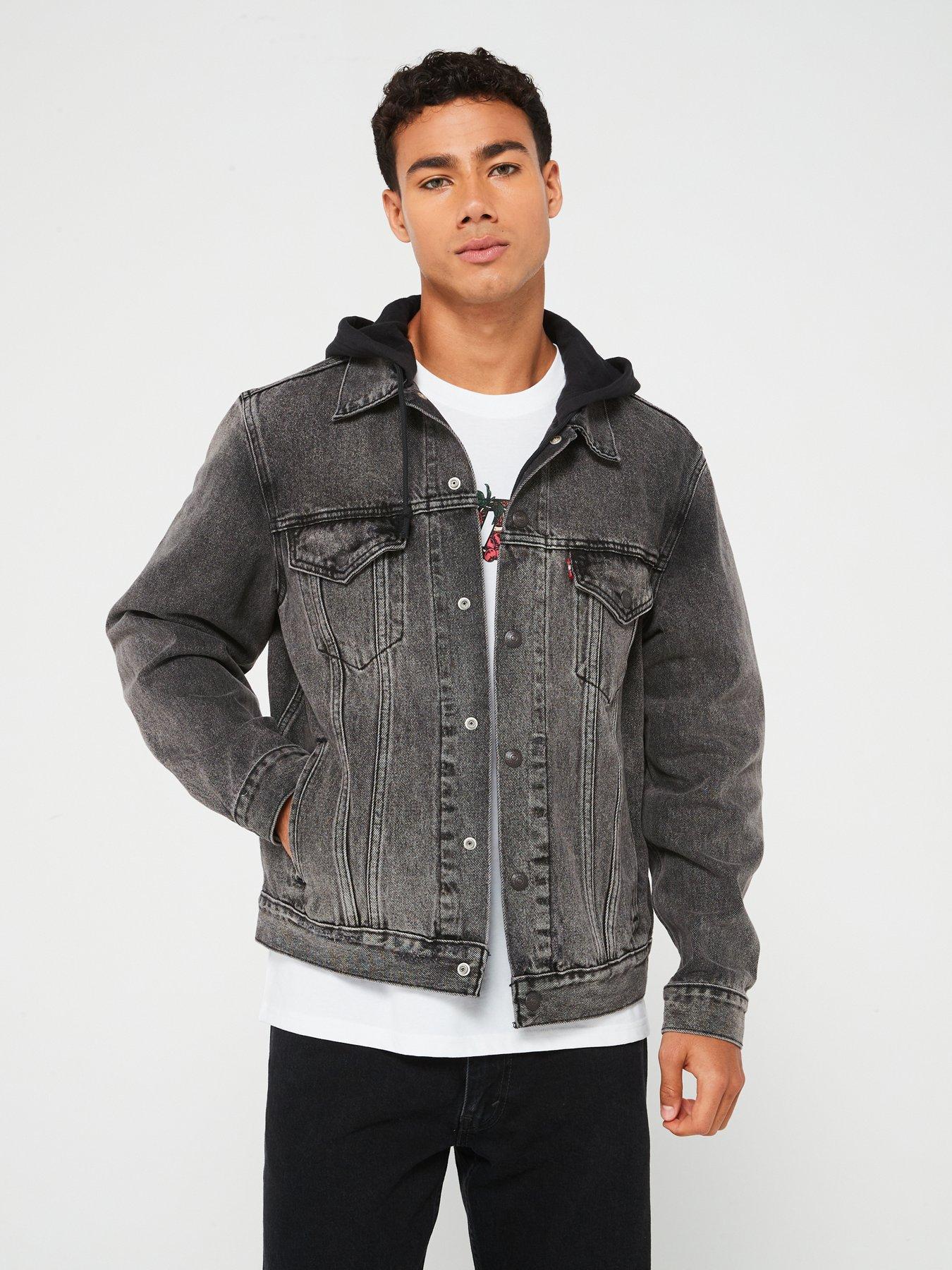 Levi's grey trucker jacket best sale