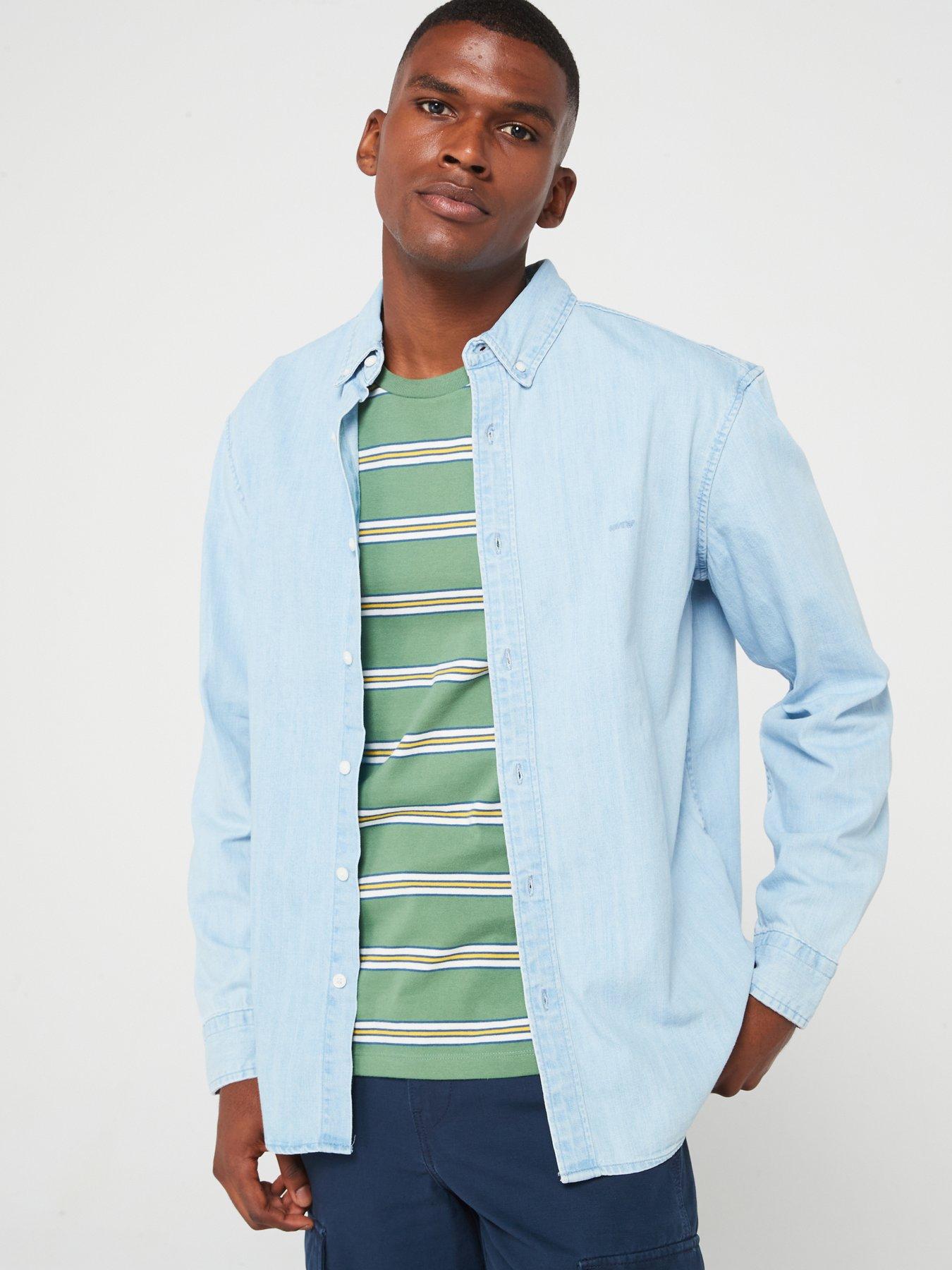 levis-levis-relaxed-fit-button-down-long-sleeve-shirt-light-blueoutfit