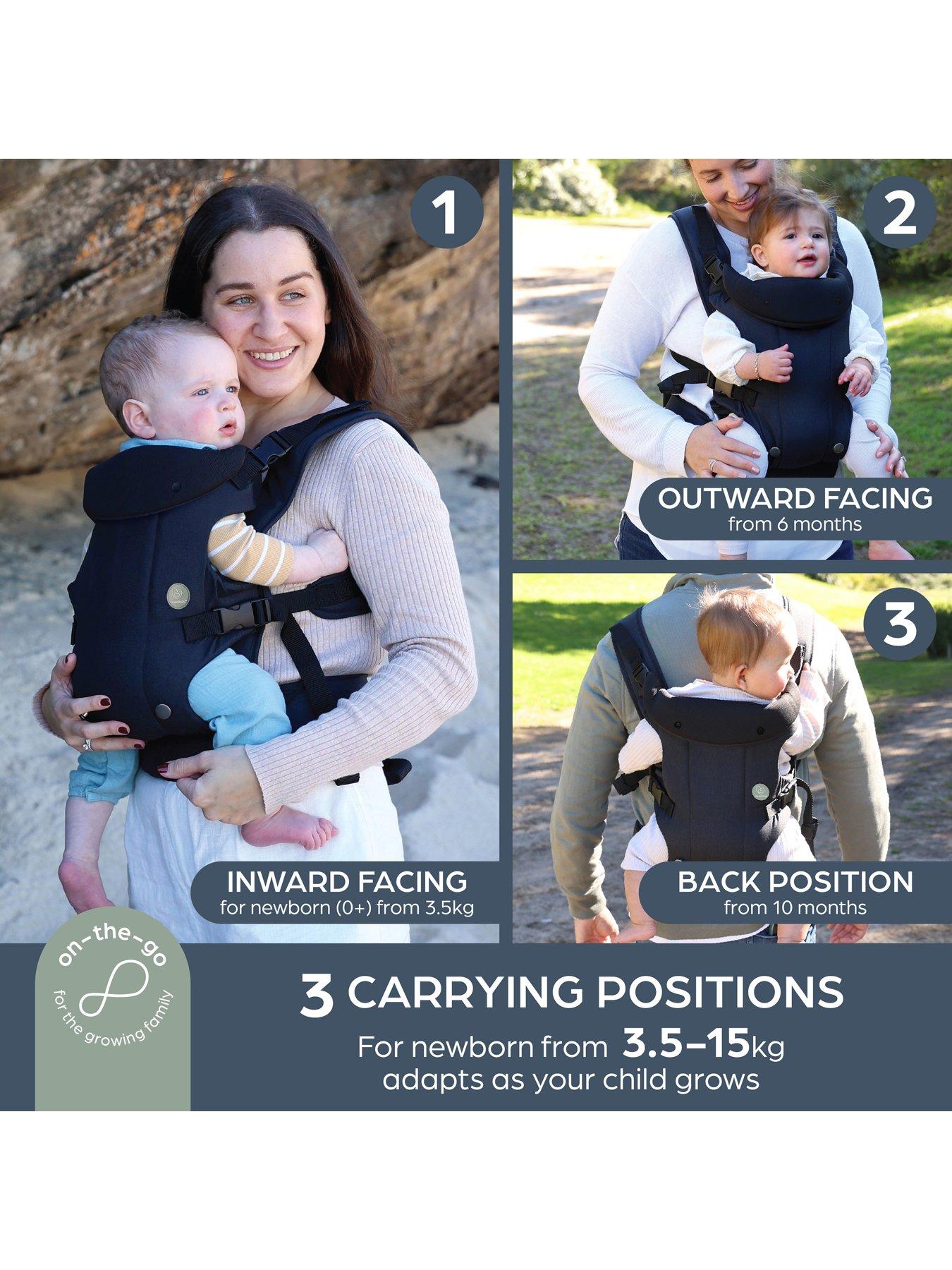 Image 6 of 7 of Dreambaby 3 Positions Journey Baby Carrier&nbsp;- Black