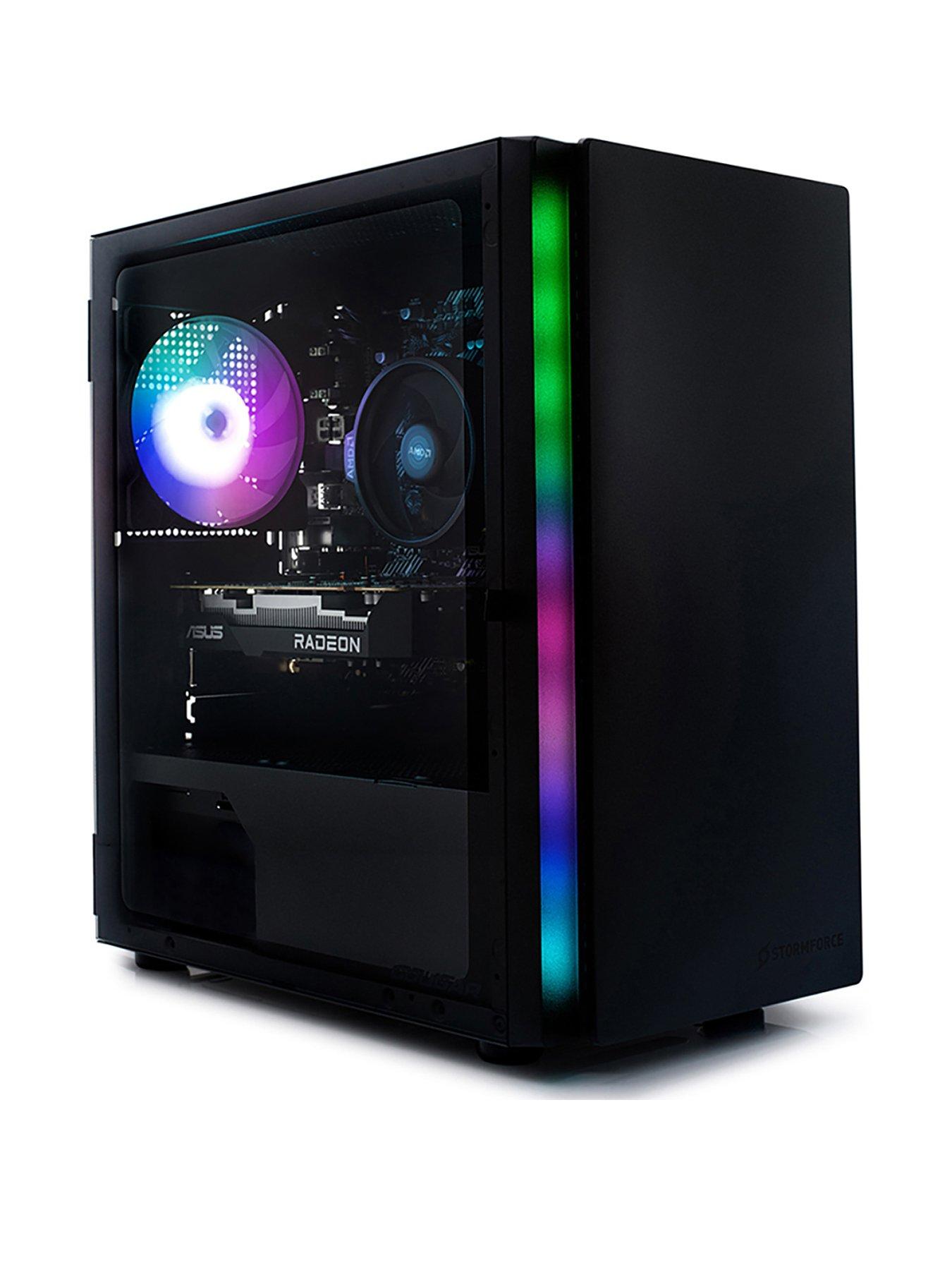 stormforce-stormforce-onyx-ryzen-8700g-16gb-ram-1tb-storage-gaming-desktop-with-monitor-keyboard-amp-mouseback