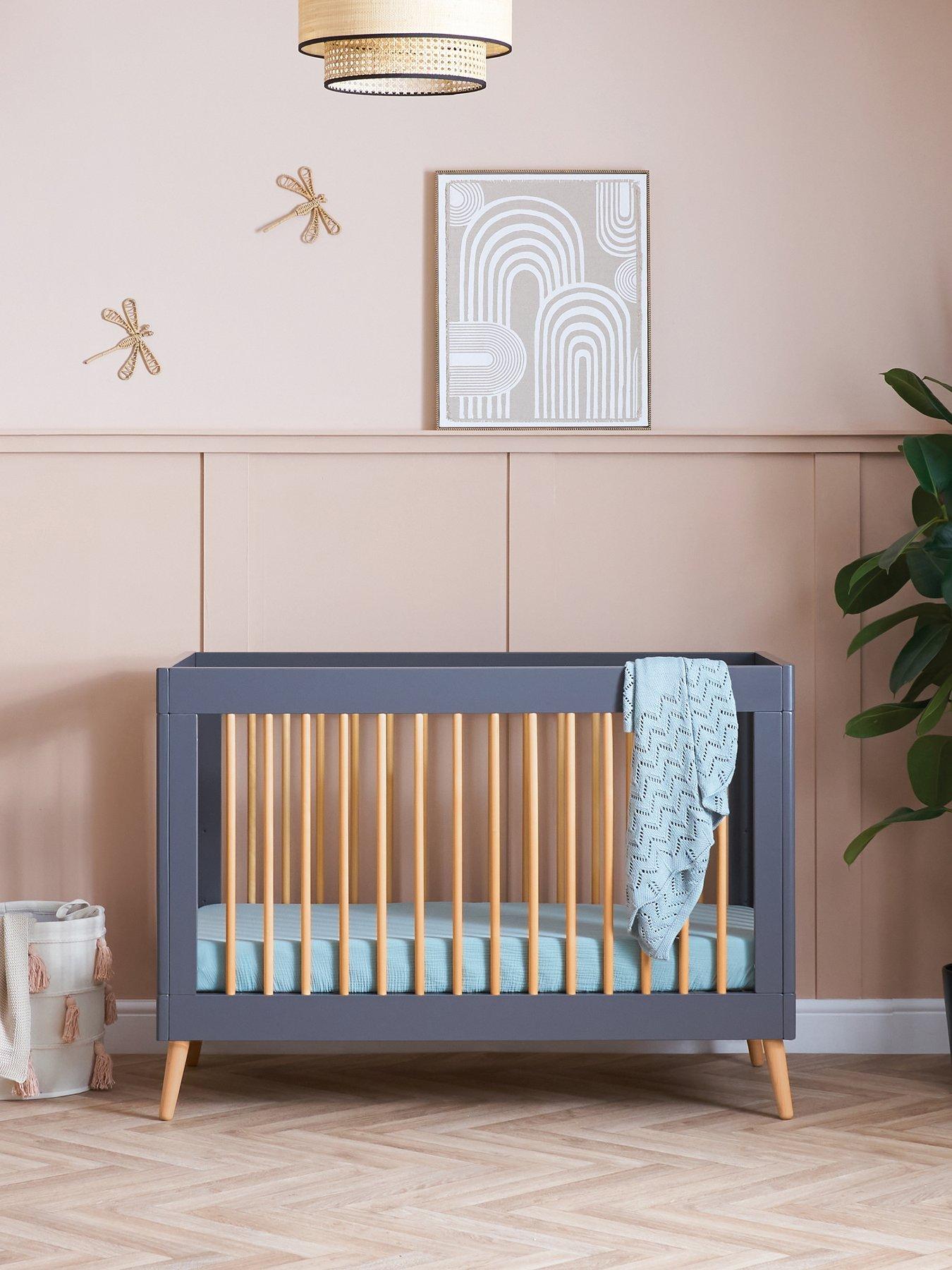 Dark grey cot bed on sale