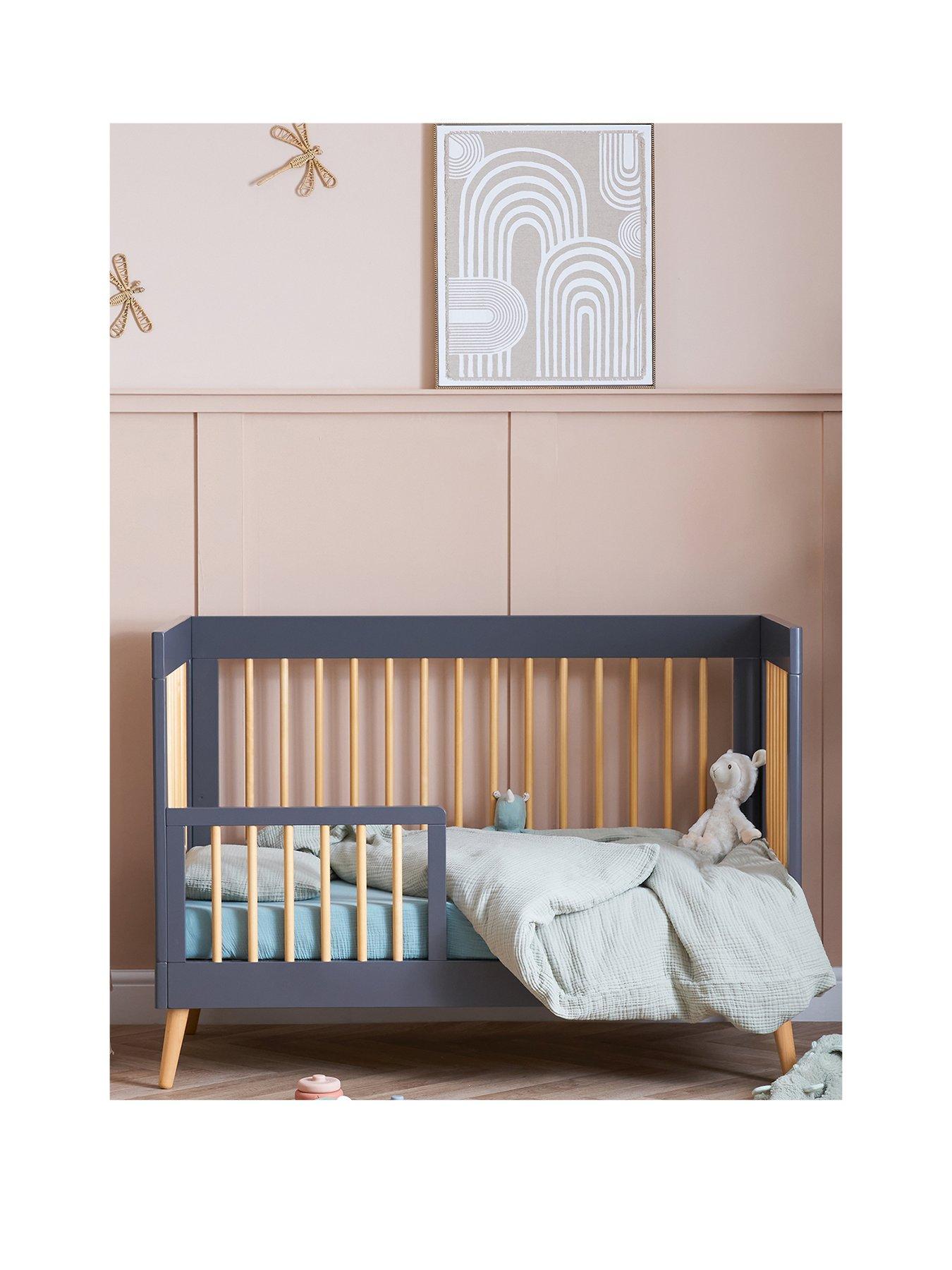 obaby-maya-mini-cot-bed-slate-with-naturalstillFront