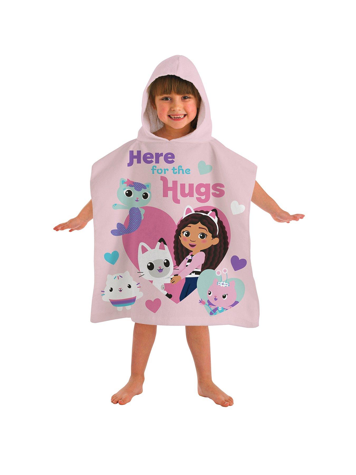 gabbys-dollhouse-here-for-hugs-hooded-poncho-towel-multi