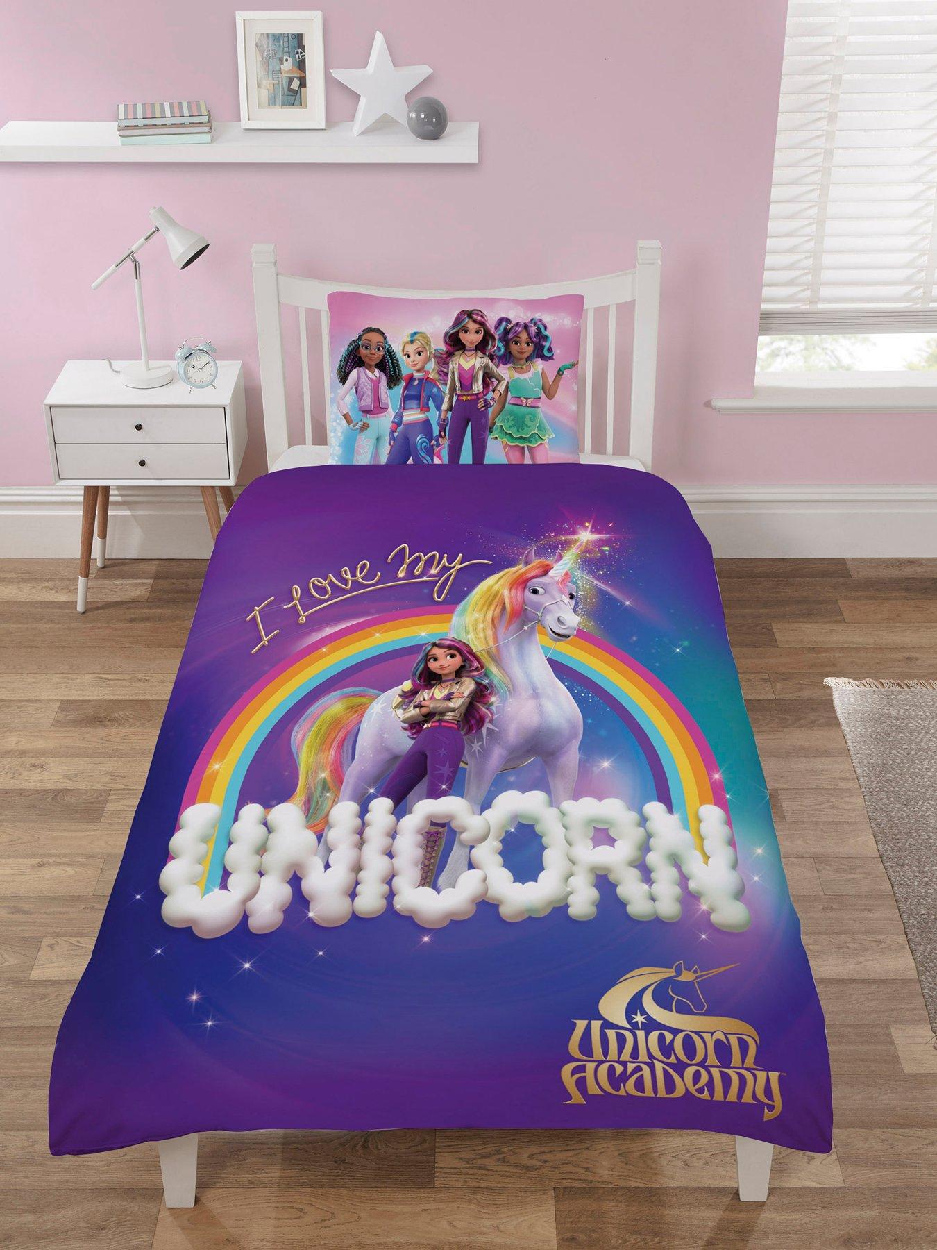 Image 1 of 3 of undefined Unicorn Academy Love My Unicorn Single Duvet Set