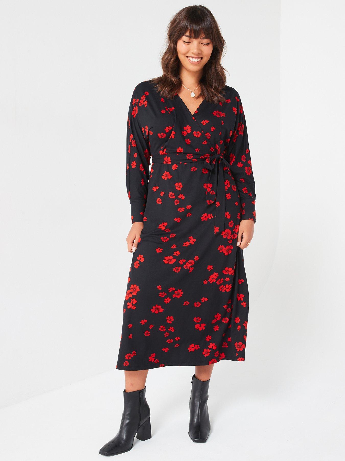 v-by-very-curve-jersey-wrap-midi-dress-redfront