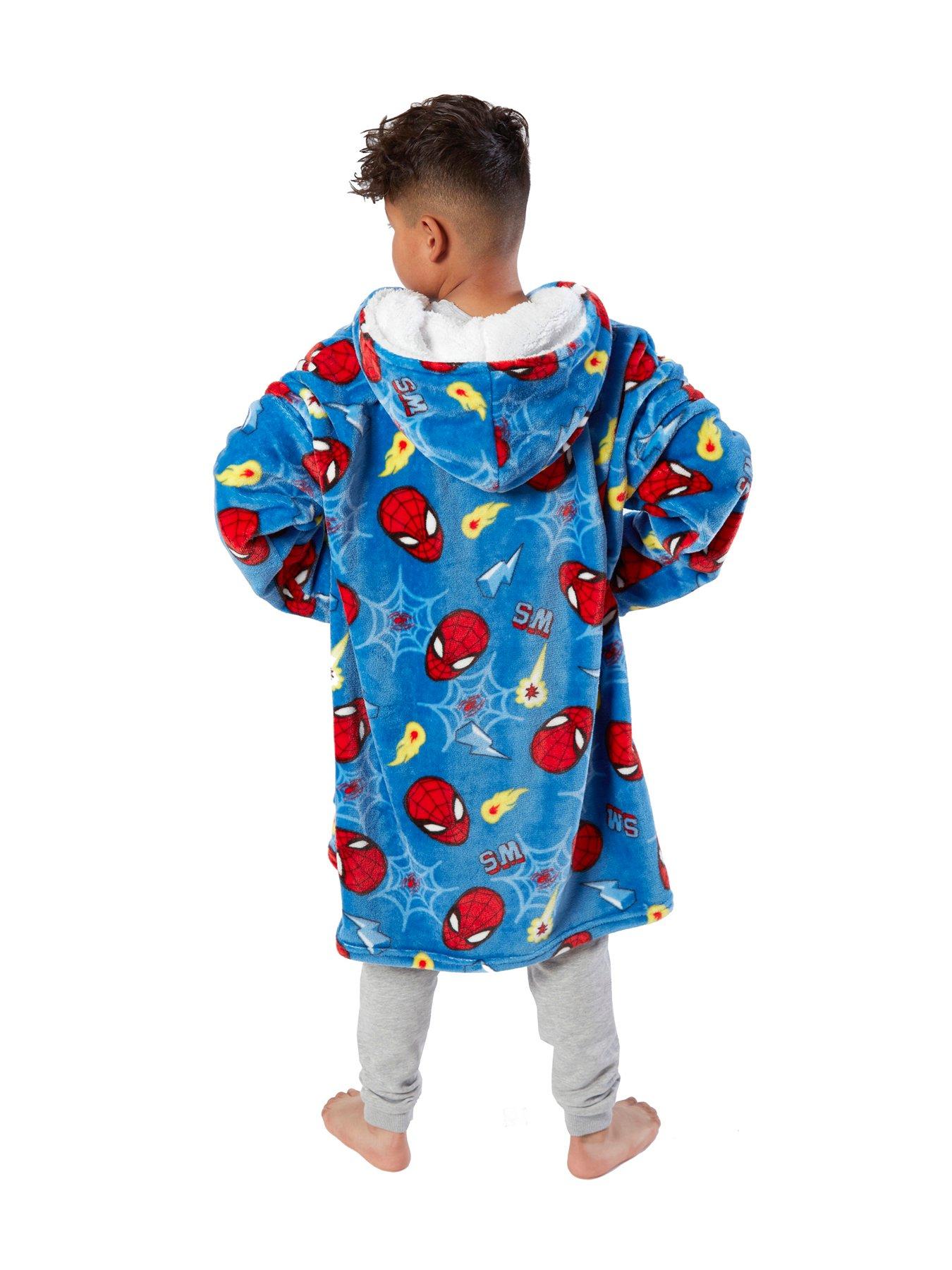 spiderman-webs-childrens-wearable-hooded-blanket-poncho-nbspsmall-multiback