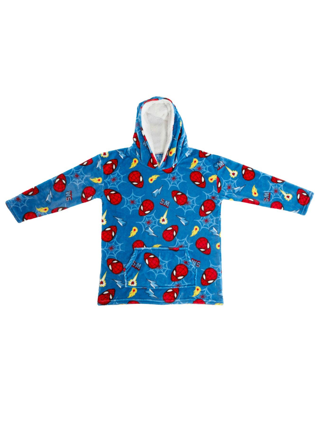 spiderman-webs-childrens-wearable-hooded-blanket-poncho-nbspsmall-multidetail